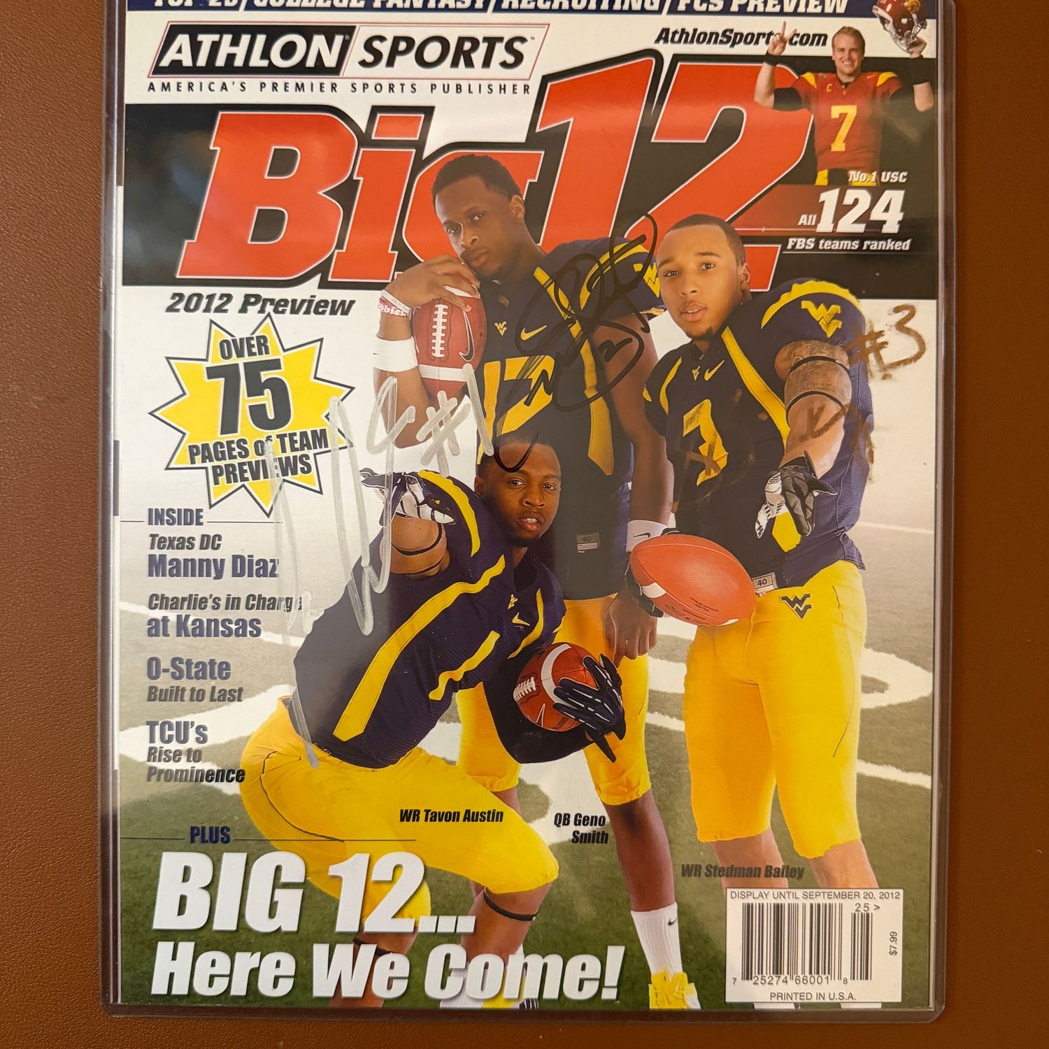 Autographed 8x10 #29 Stedman Bailey, Tavon Austin, Javon Smith