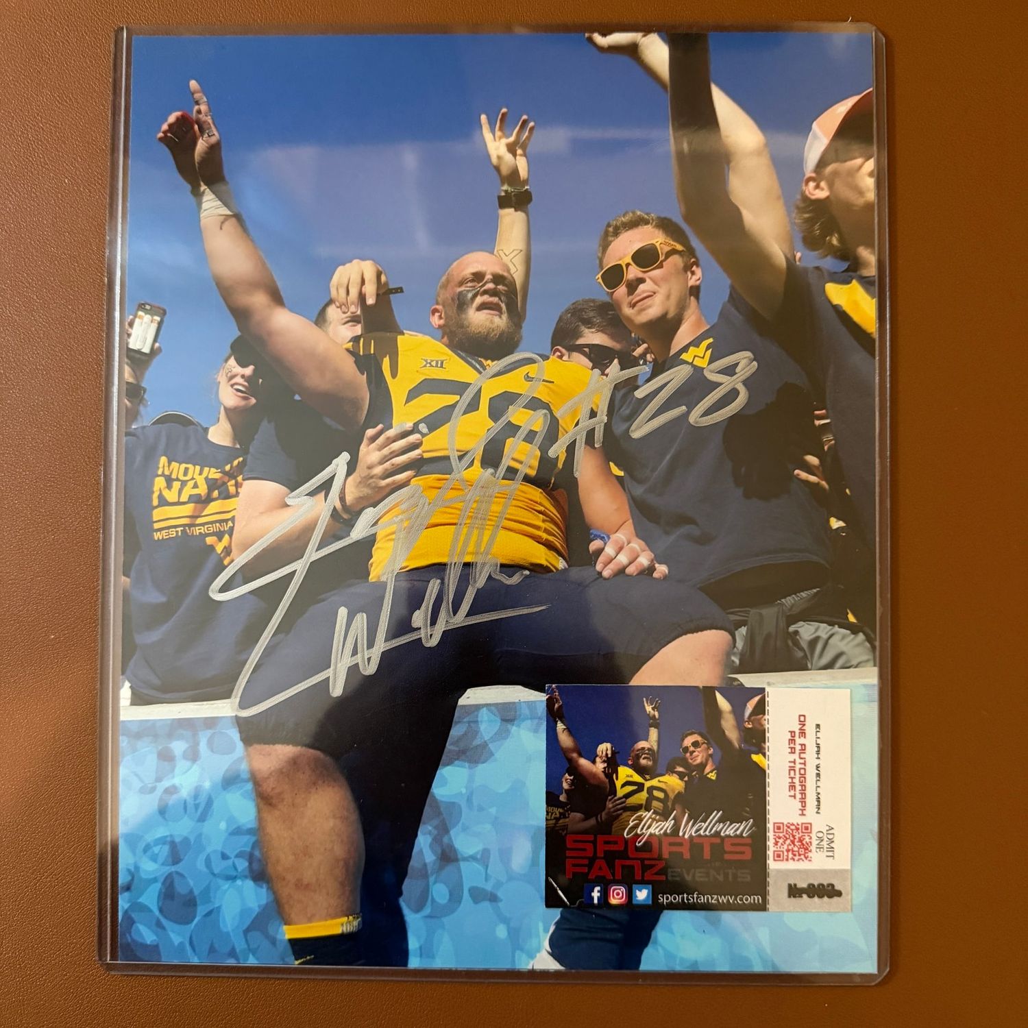 Autographed 8x10 #31 Elijah Wellman