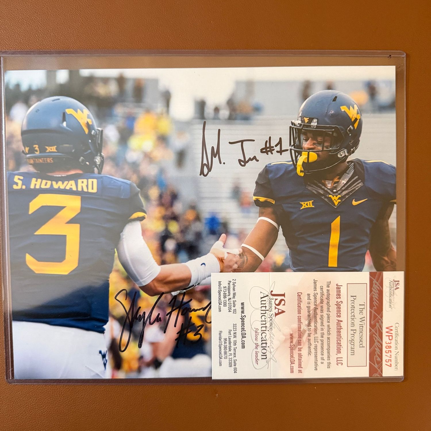 Autographed 8x10 #32 Shelton Gibson and Skyler Howard, JSA certified