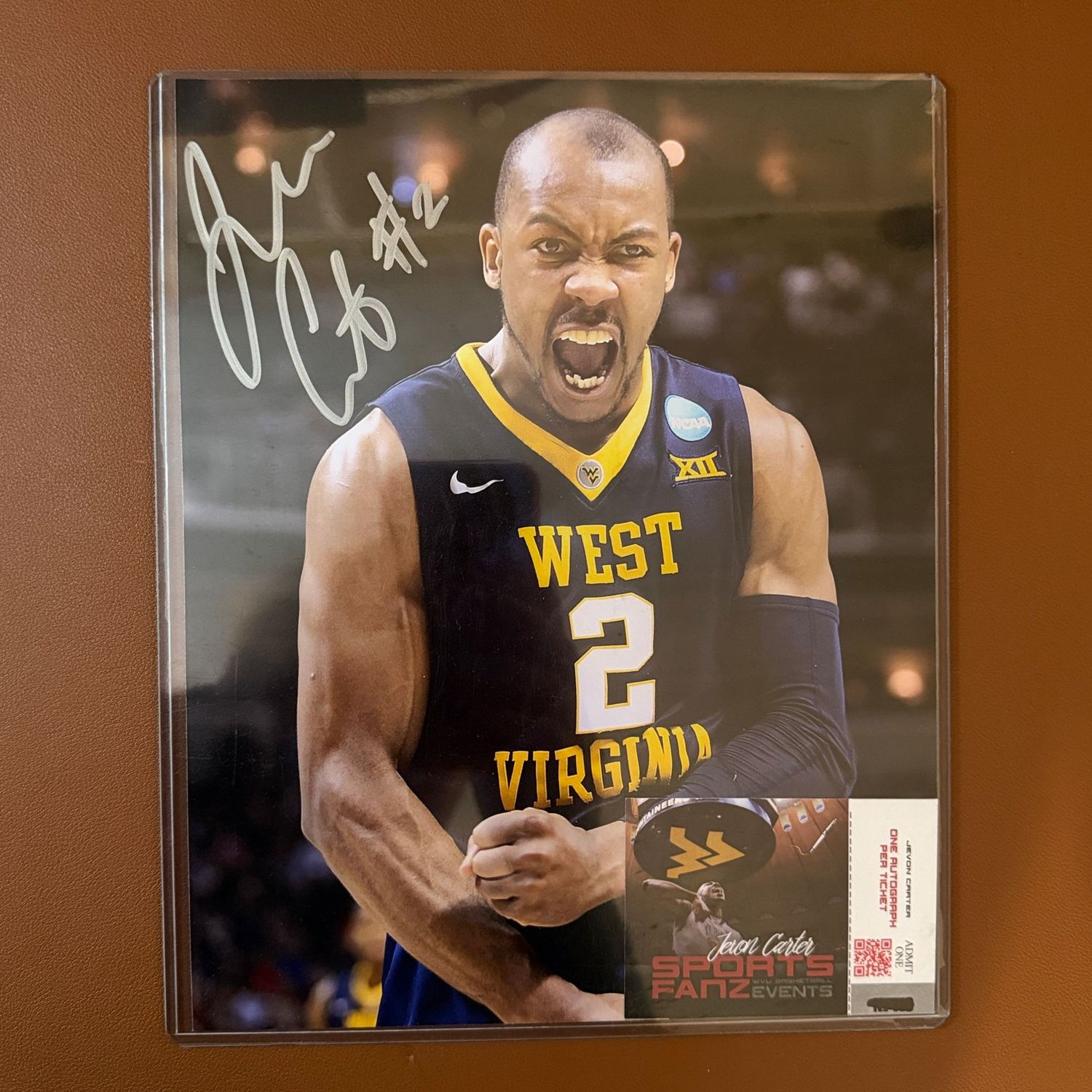 Autographed 8x10 #41 Jevon Carter