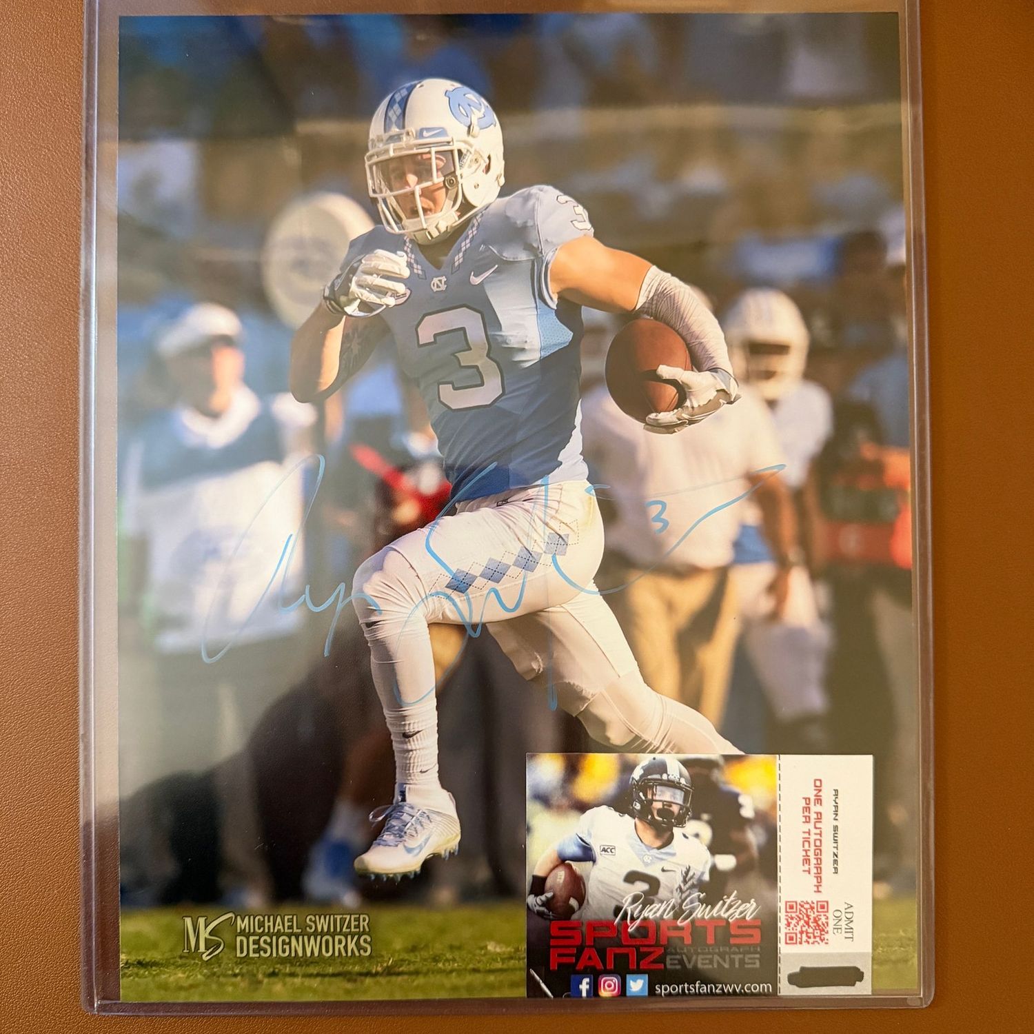 Autographed 8x10 #35 Ryan Switzer