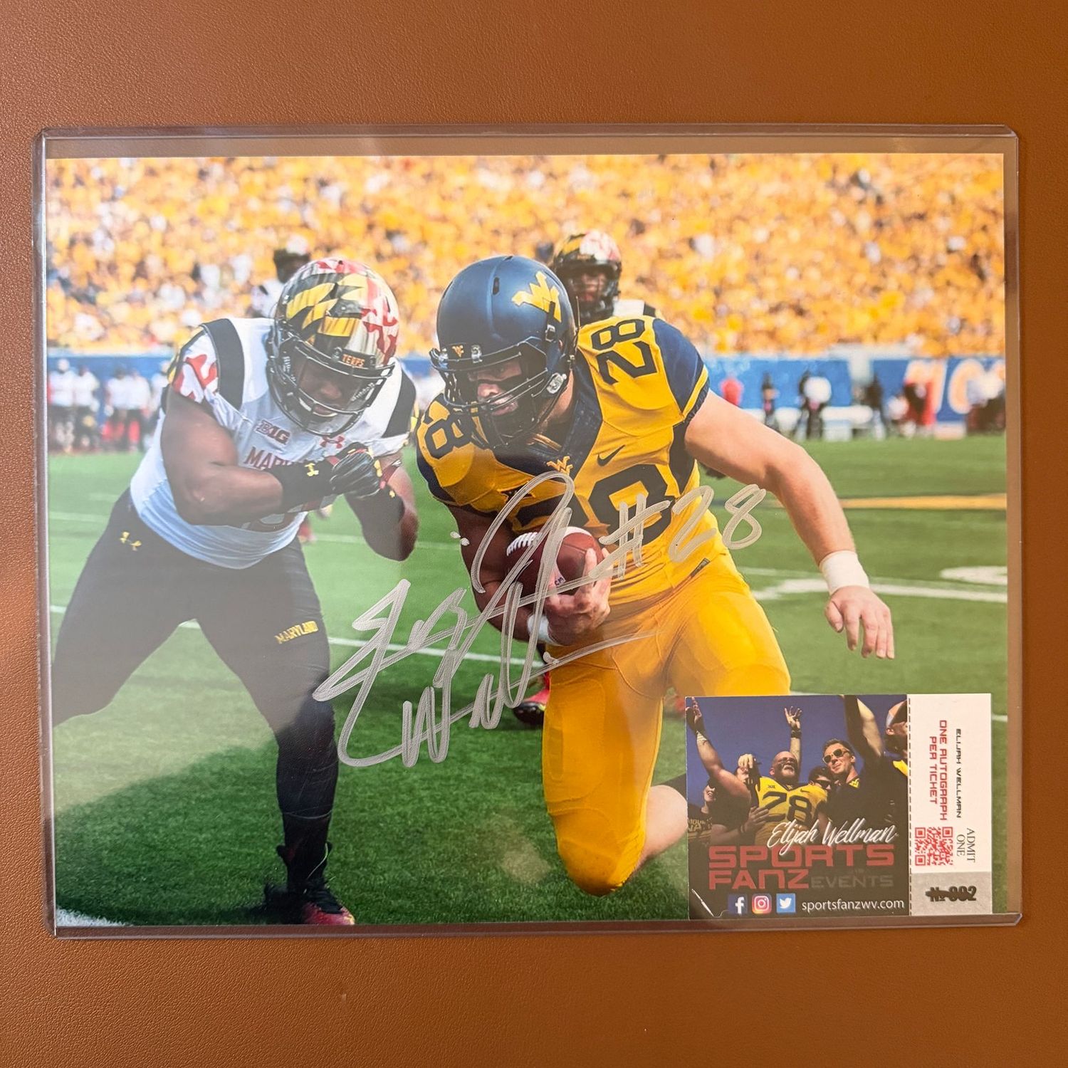 Autographed 8x10 #36 Elijah Wellman
