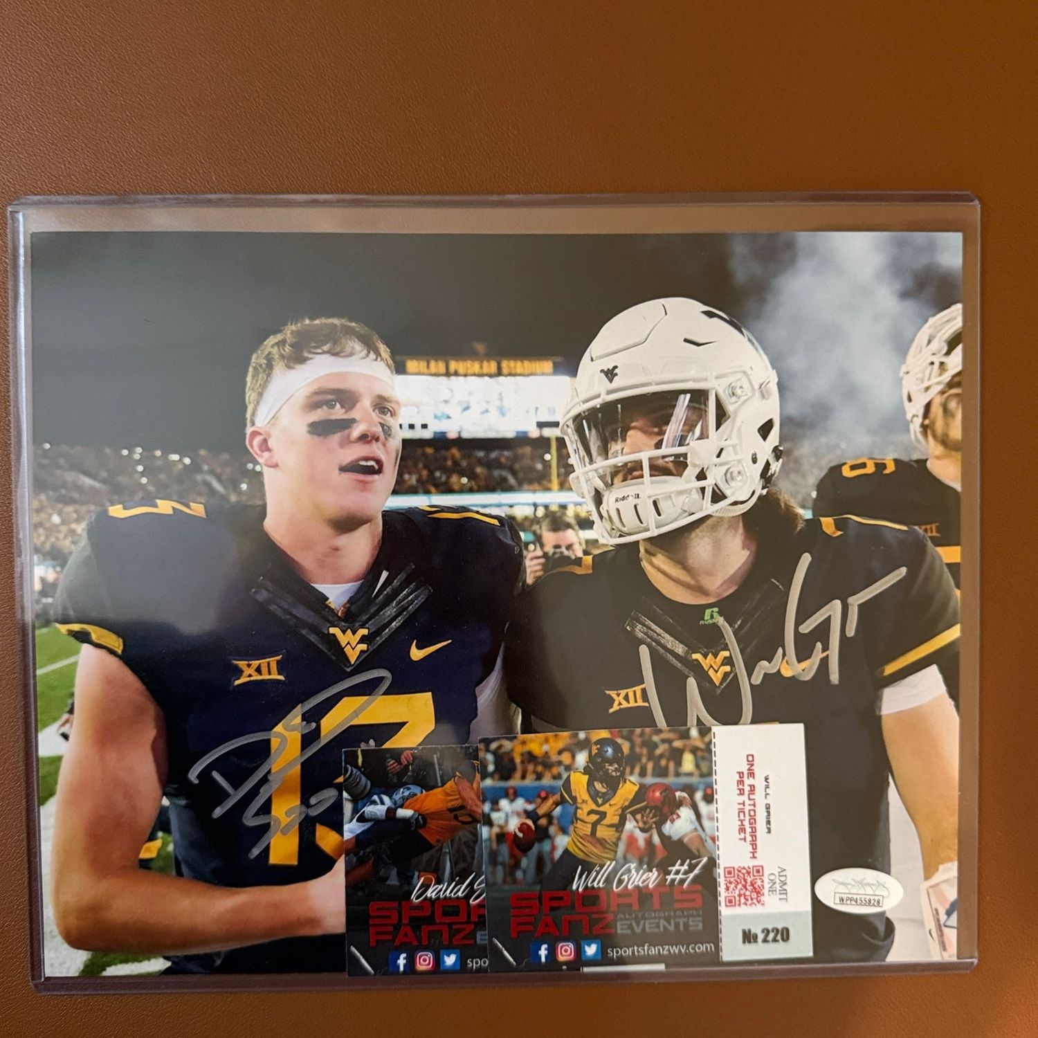 Autographed 8x10 #53 David Sills, Will Grier