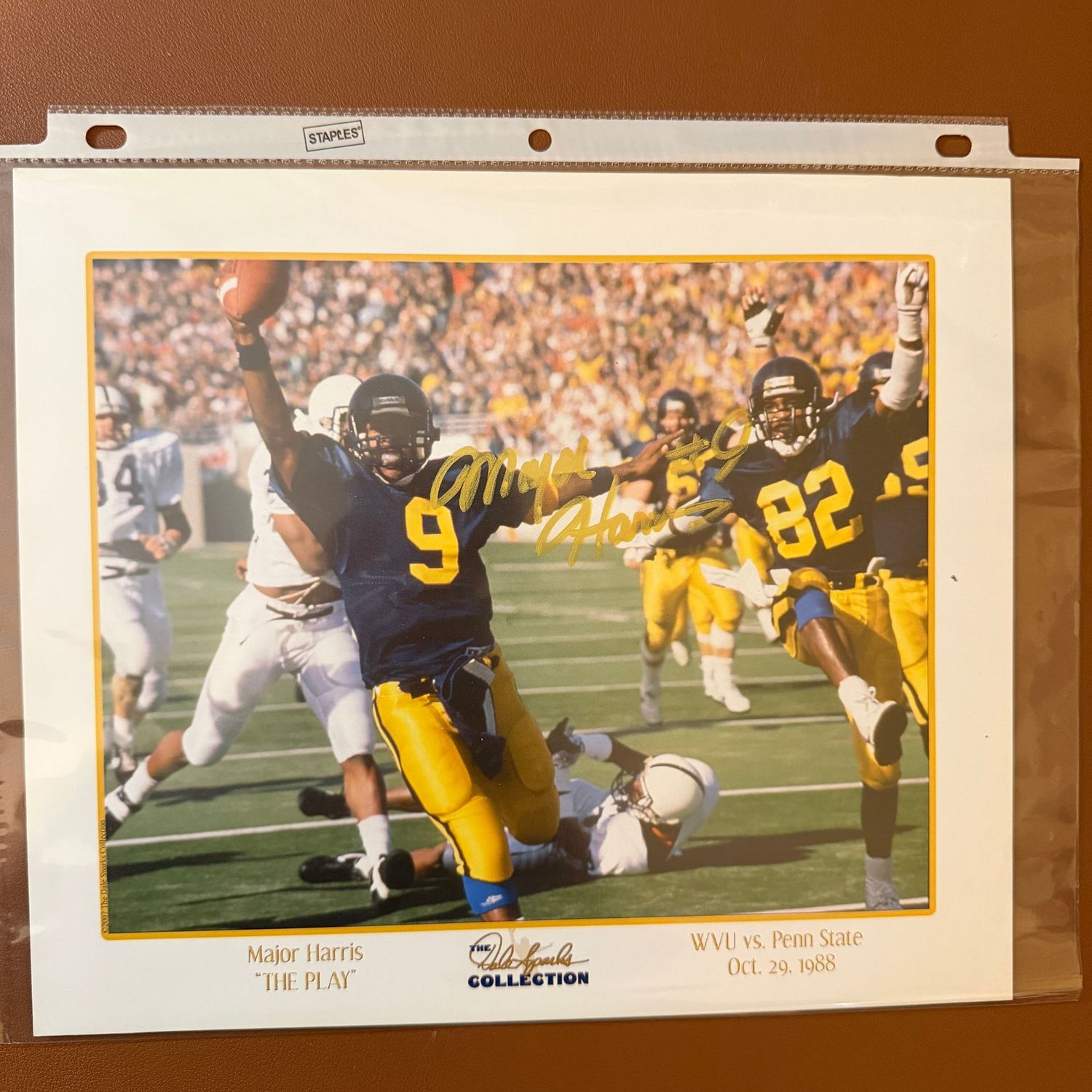 Autographed 8x10 #70 Major Harris 1988