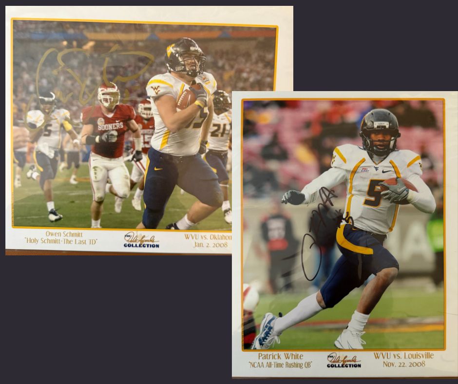 Autographed 8x10 #71 Patrick White & Owen Schmitt, 2008