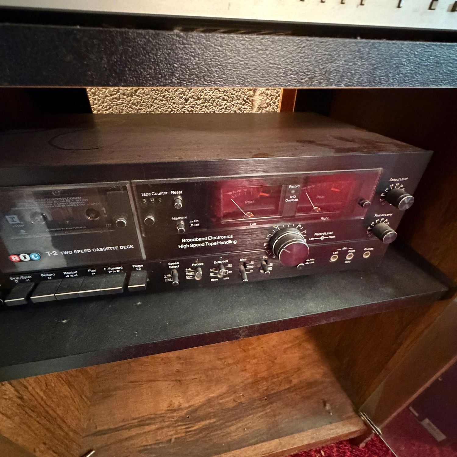 BIC two-speed cassette deck, not fully tested, does turn on