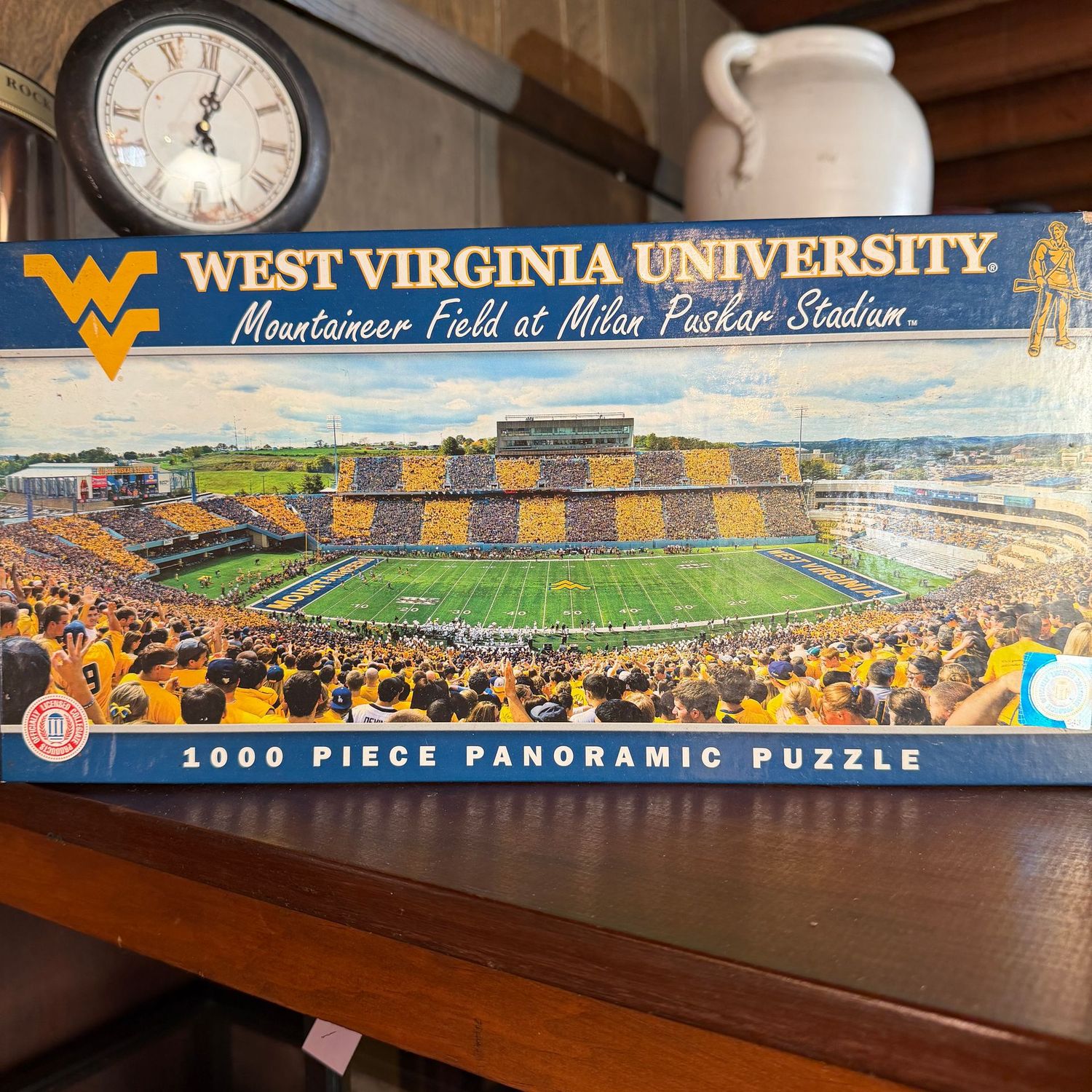 West Virginia University Mountaineer Field puzzle, unopened box