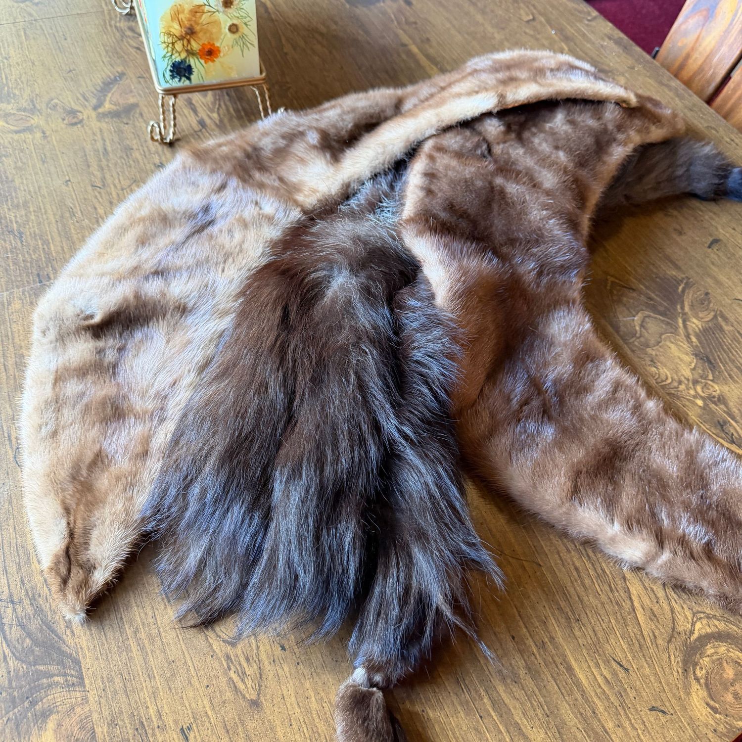 Three fur collars, good condition