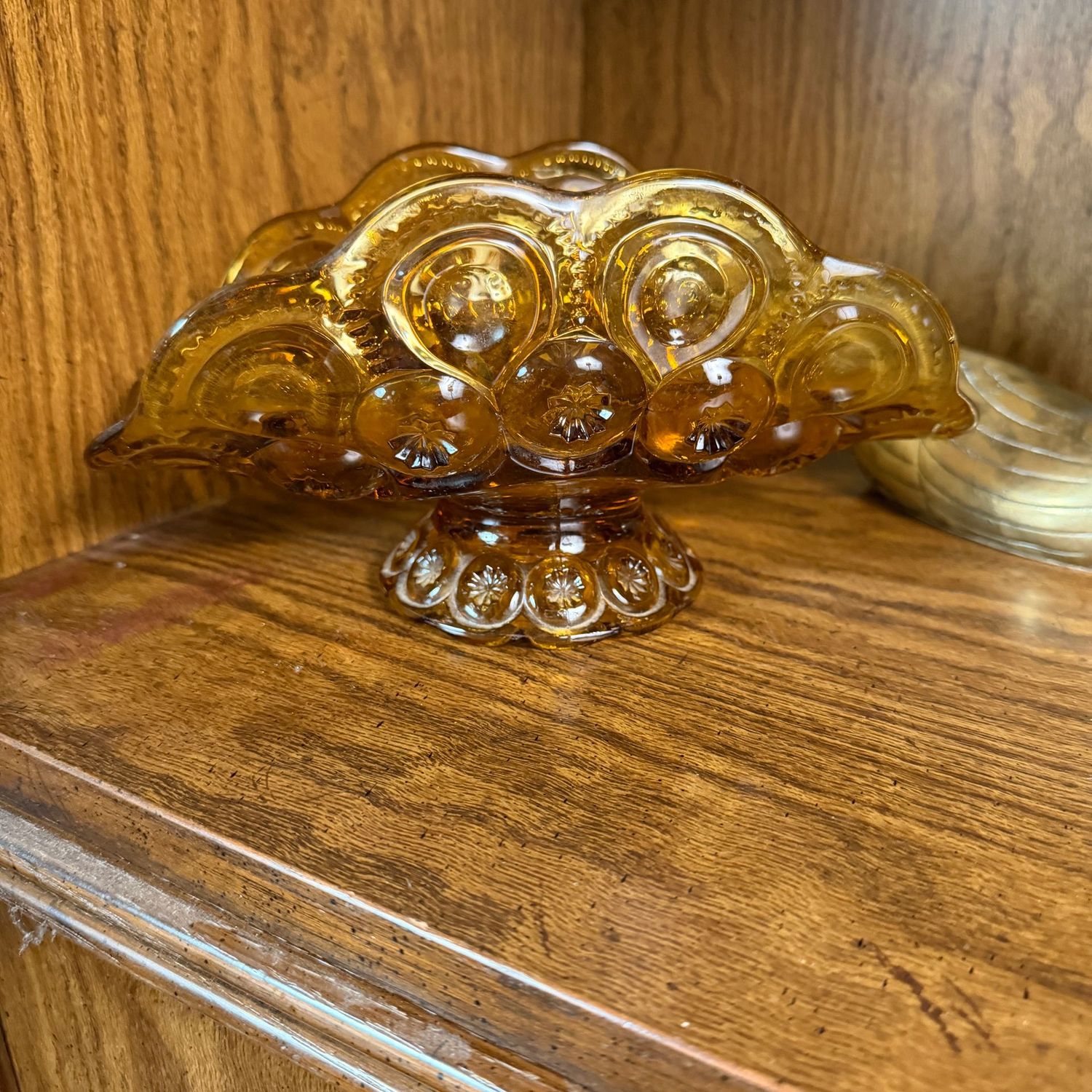 Amber L.E. Smith moon and stars small fruit/banana holder, 8"L