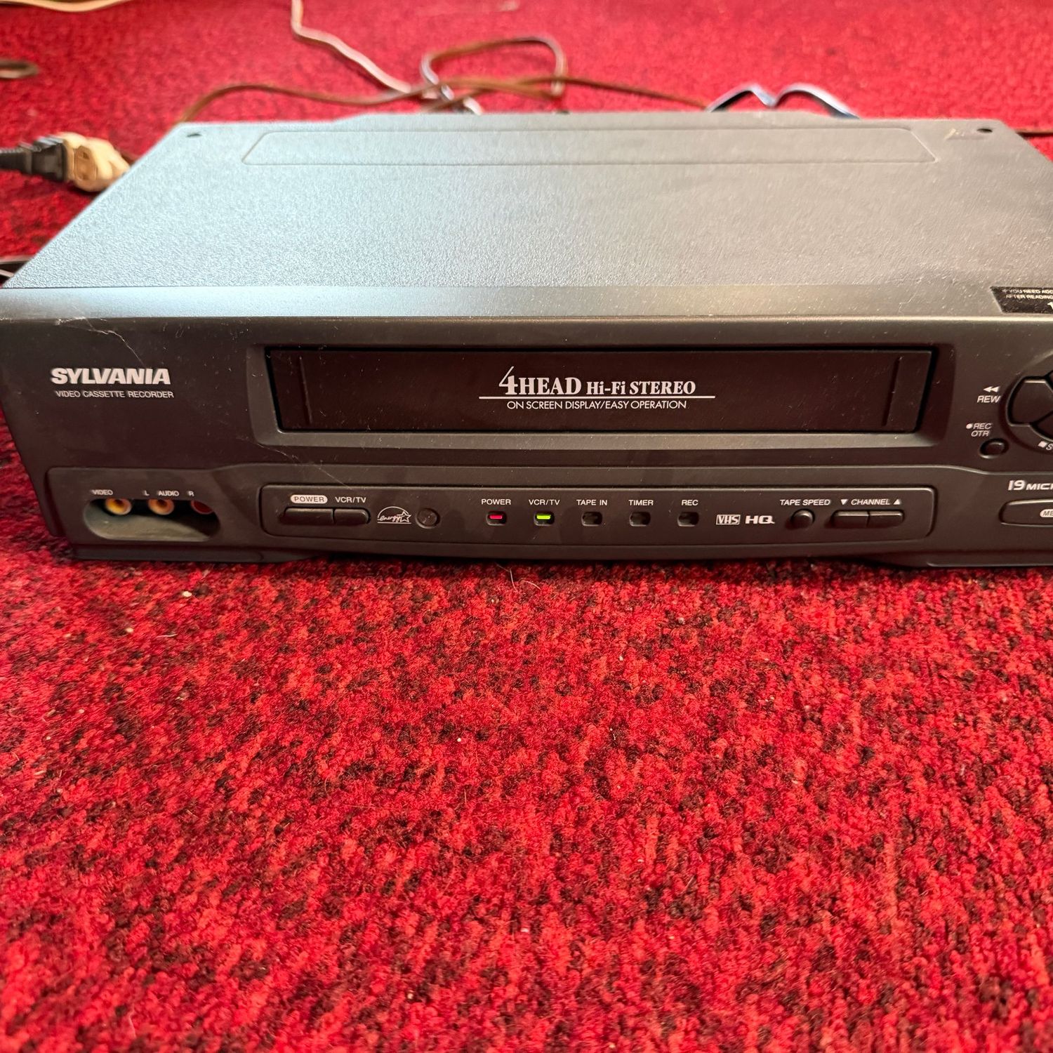 Synvania VHS player, turns on easily, not fully tested