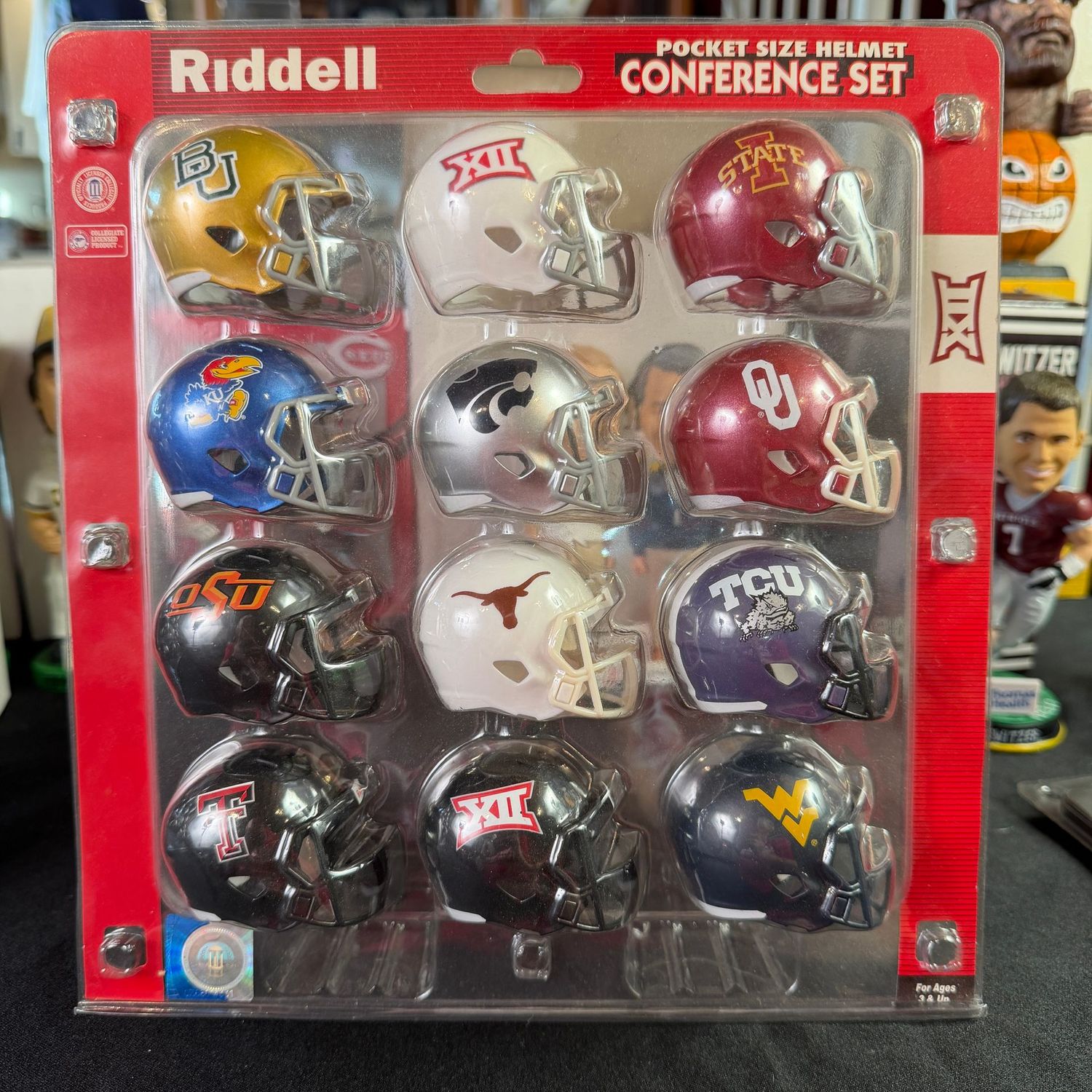 Riddell Pocket Size Big 12 Conference Set, 2016, in package (multiple avail.)
