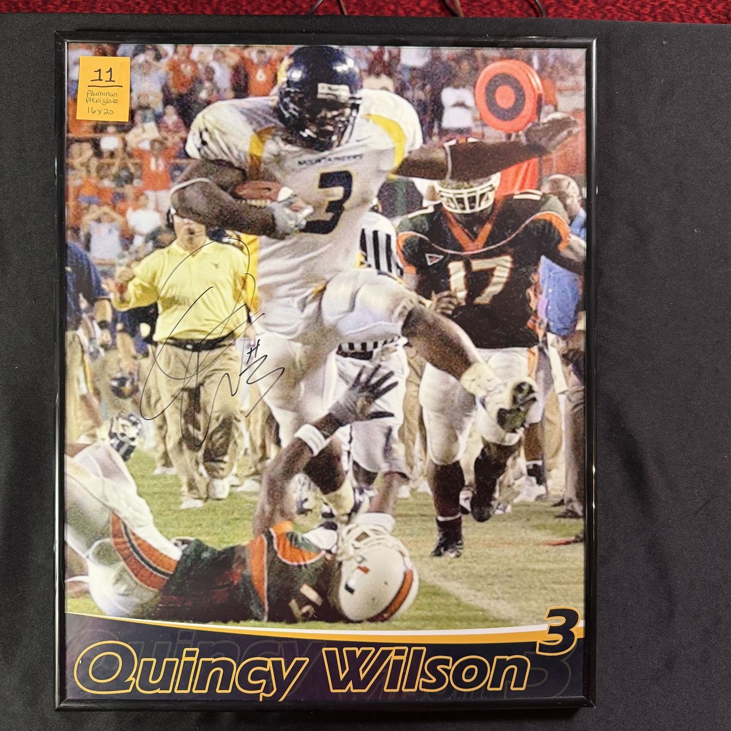 Framed & Signed (metal & Plexiglass) 16x20 #11, Quincy Wilson