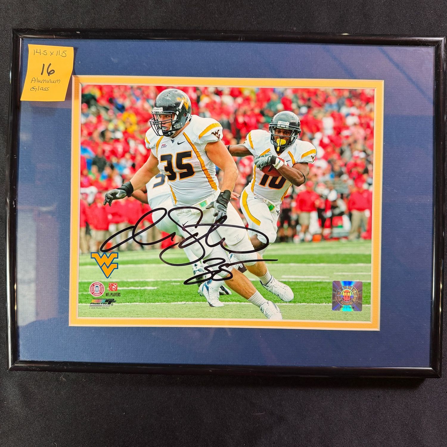 Framed & Signed (Aluminum & Glass) matted horizontal, 14.5x11.5 #16, Owen Schmitt