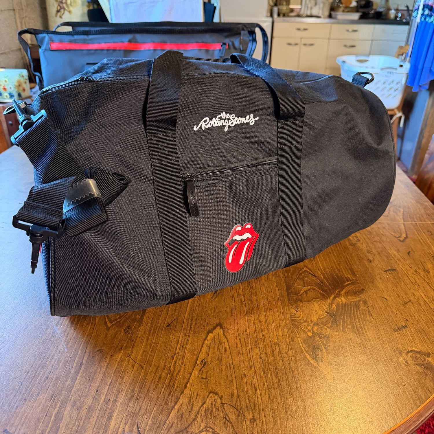 Rolling Stones small duffle/gym bag, unused, 10" x 19"