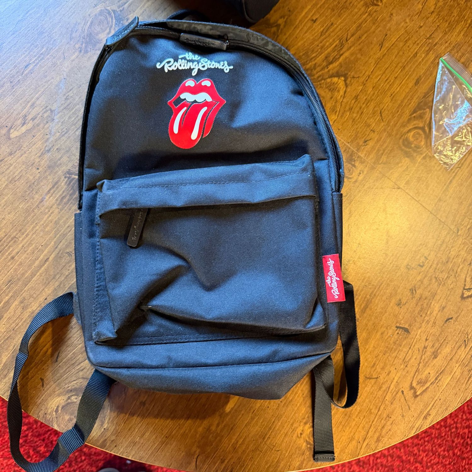Rolling Stones small backpack, unused, 16" x 12"