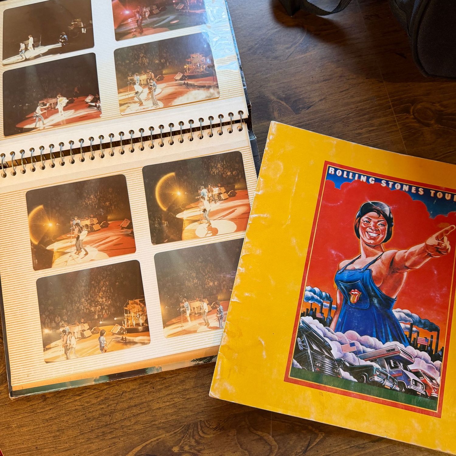 Rolling Stones memorabilia lot - 1978 Some Girls program and personal photo album of a Stones concert (likely 1994)