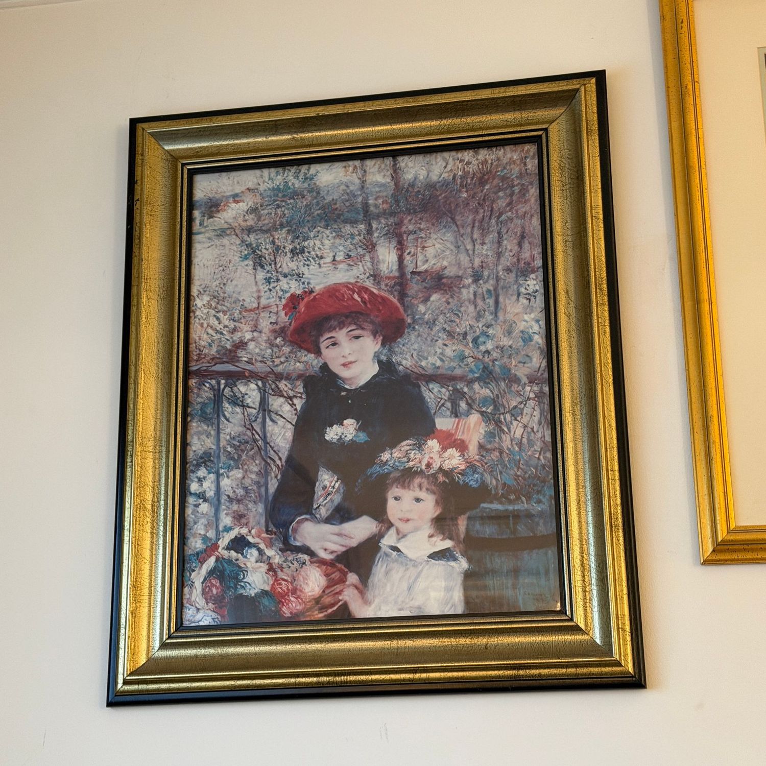 Two Sisters framed print, 28" x 23"