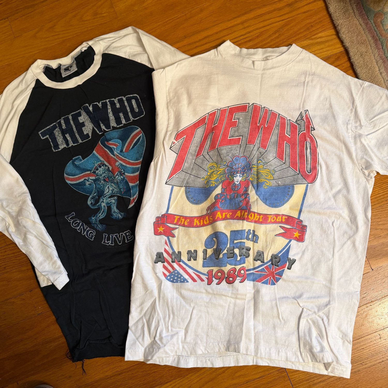 The Who t-shirts, size L/XL