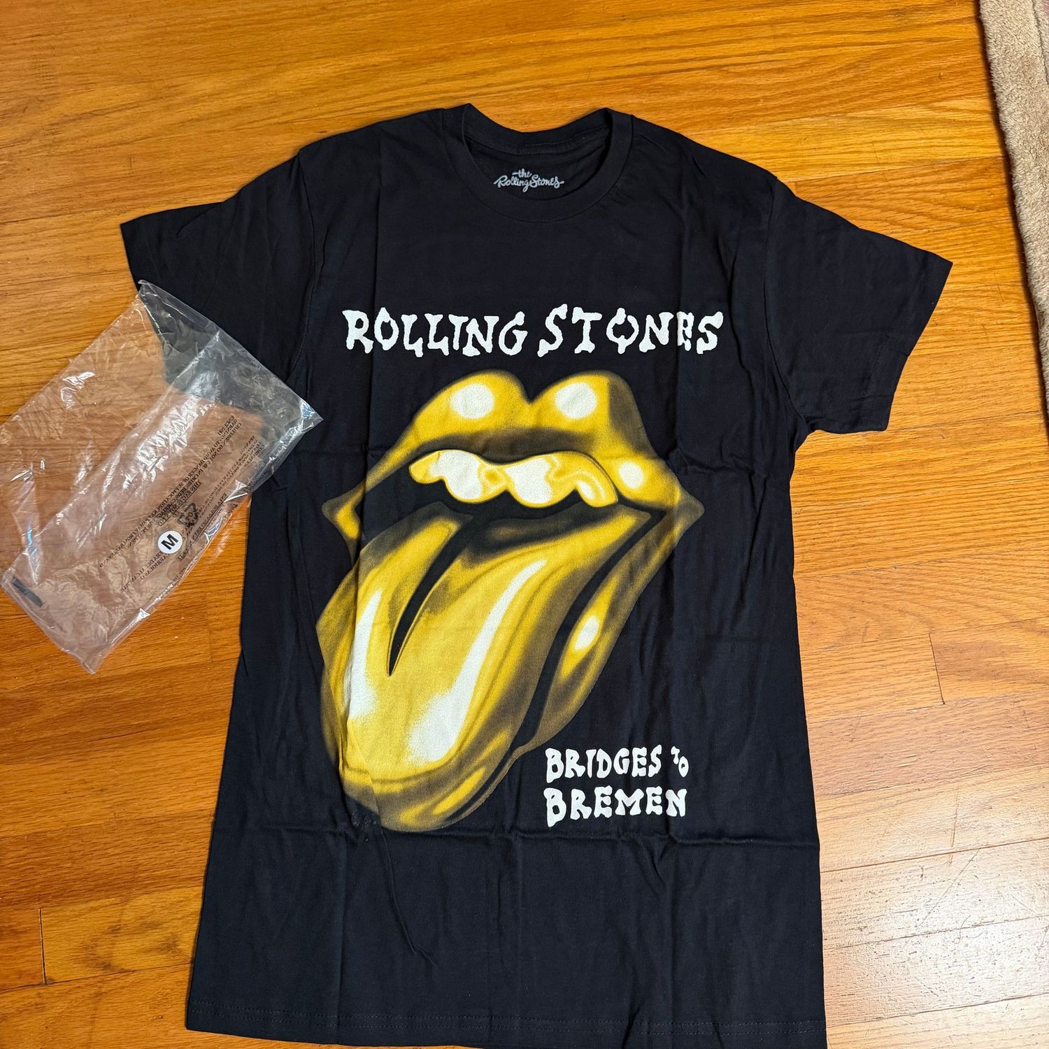 Rolling Stones Bridges to Bremen black t-shirt, new in package, size M