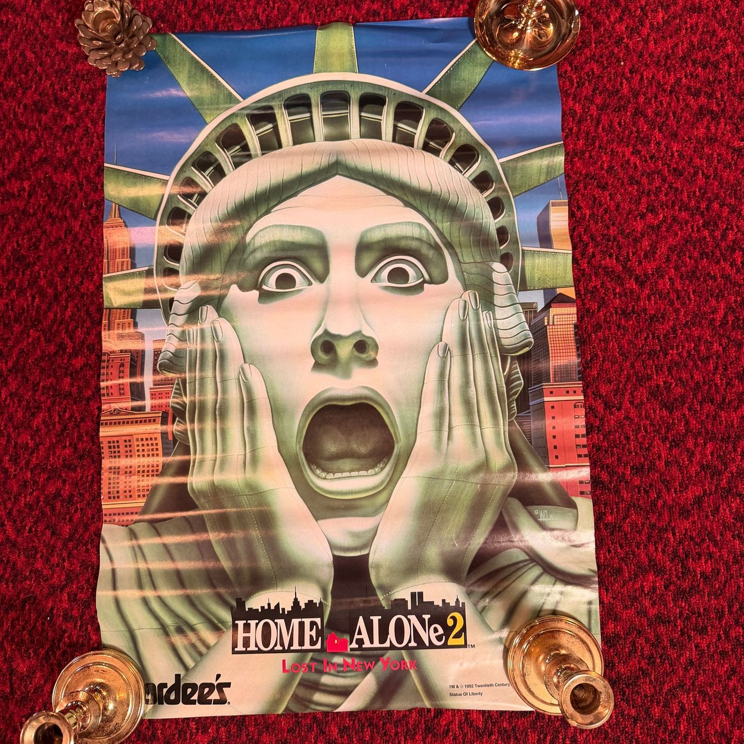 Poster #11 Home Alone 2 poster, needs pressed, 25" x 18"