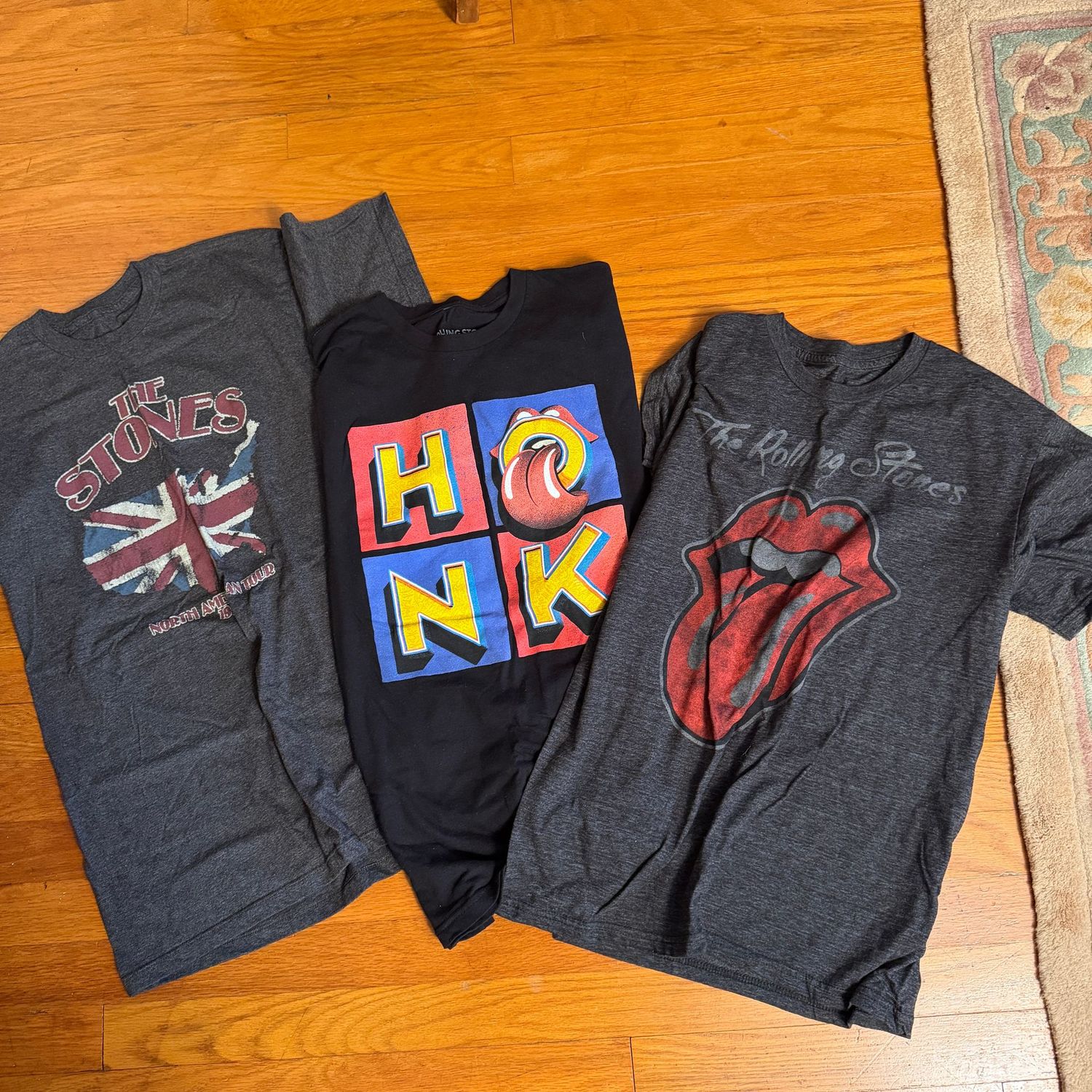 Rolling Stones t-shirts, new or like-new, size M