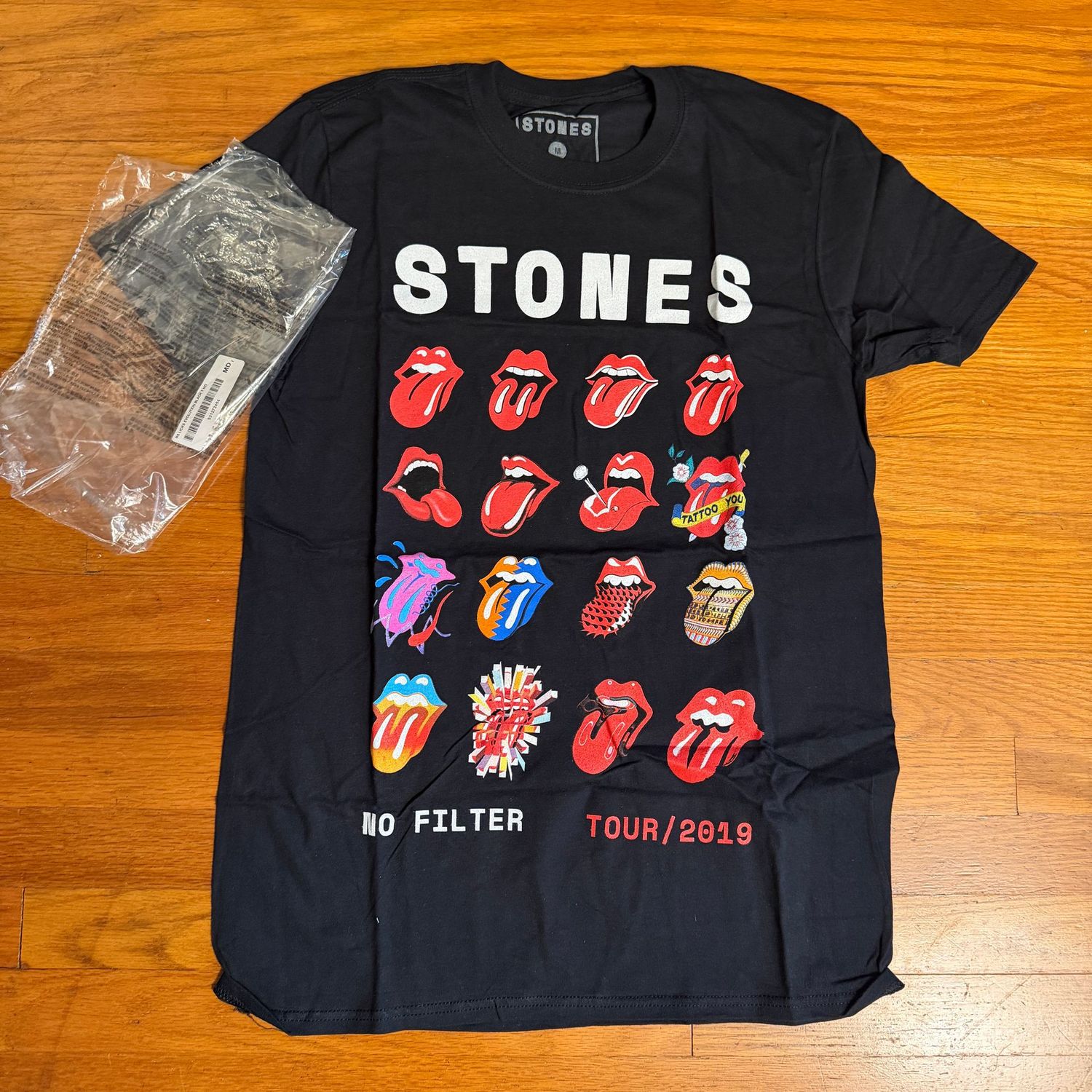 Rolling Stones No Filter Licks Evolution, t-shirt, new in package, size M