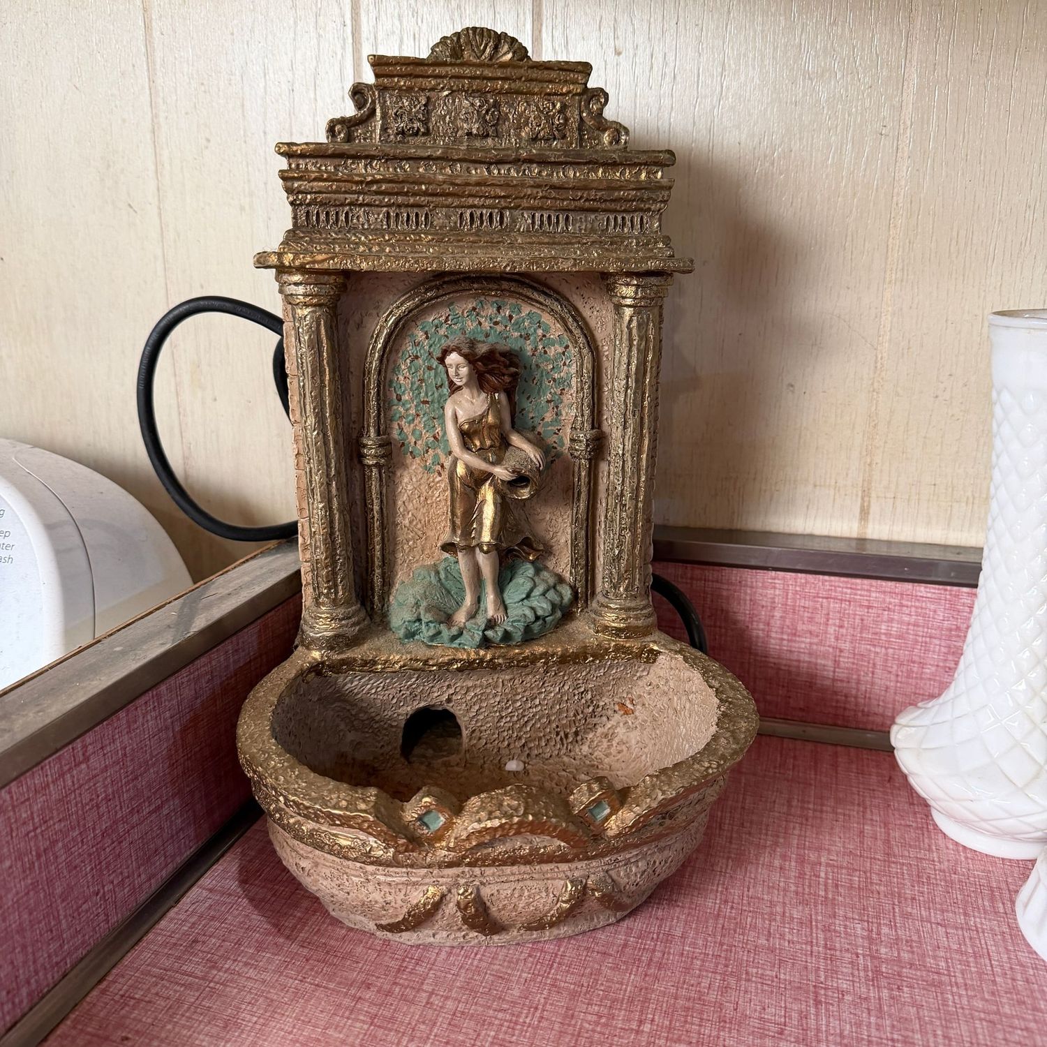 Resin fountain, pump works on initial test, 13"H