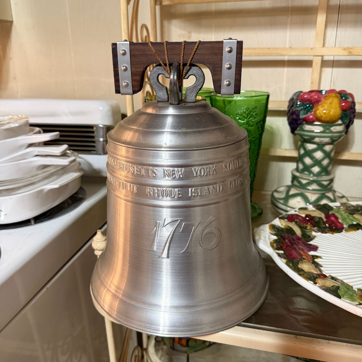 Seymour Mann 1976 Liberty Bell ice bucket, 14"H