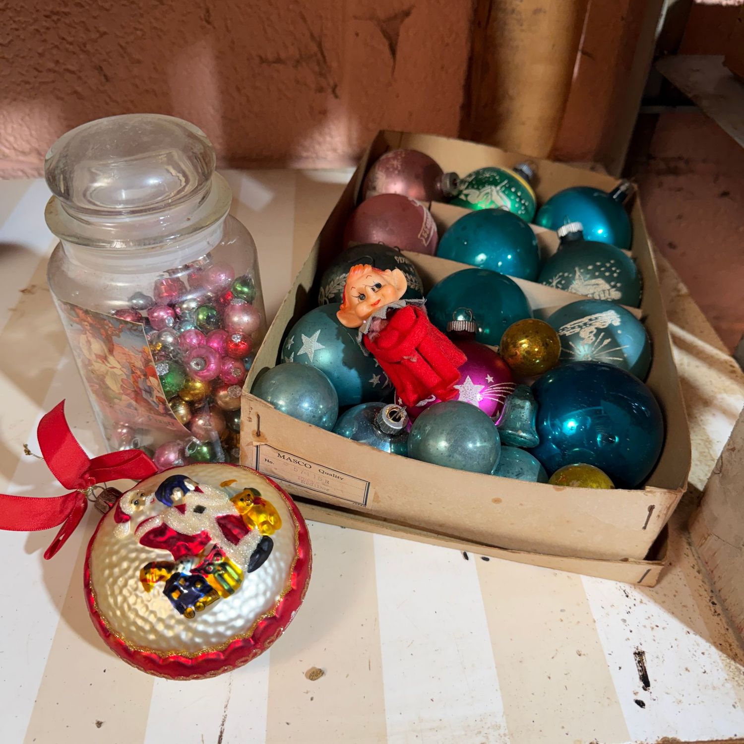 Group of vintage ornaments