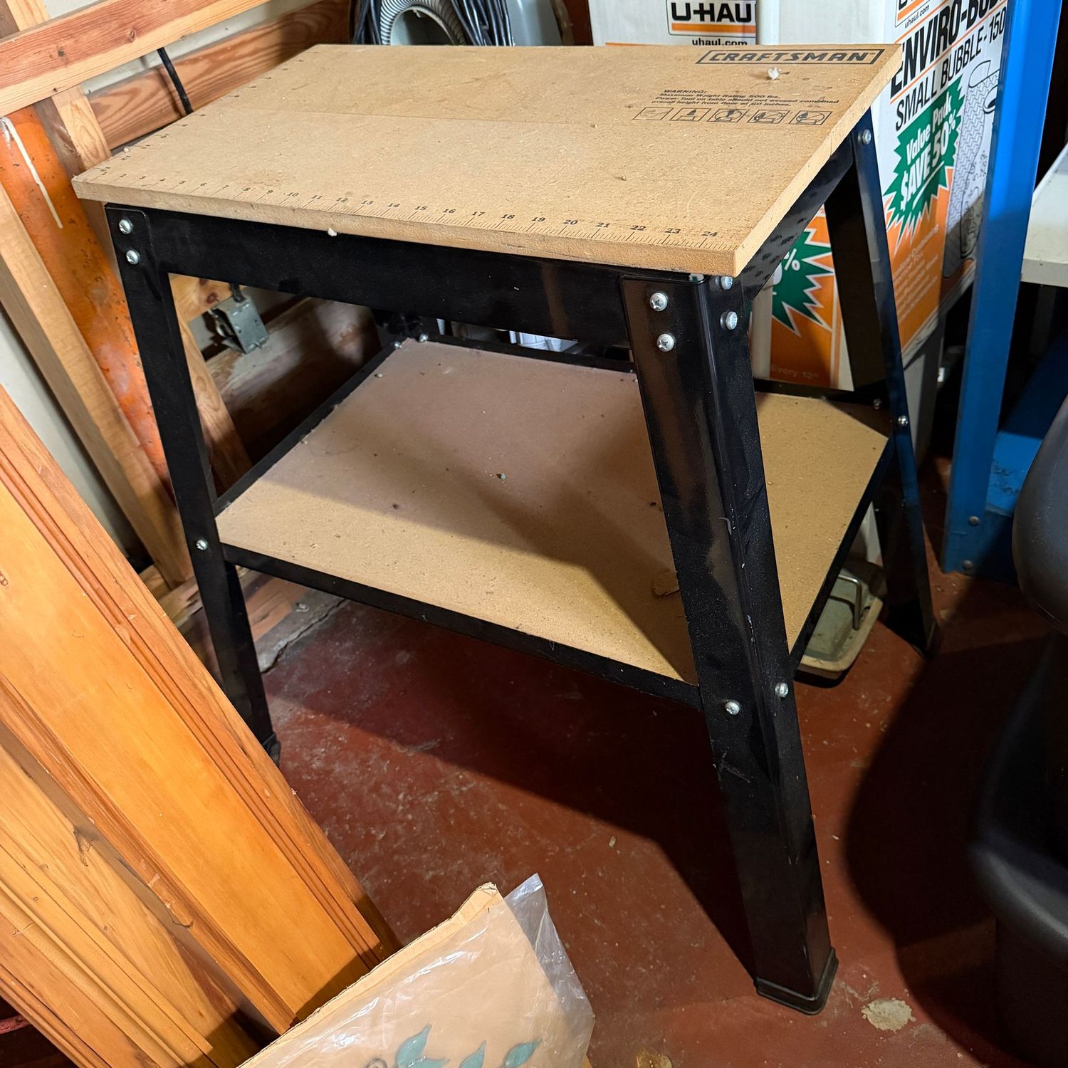 Craftsman workbench, 29"L x 20"D