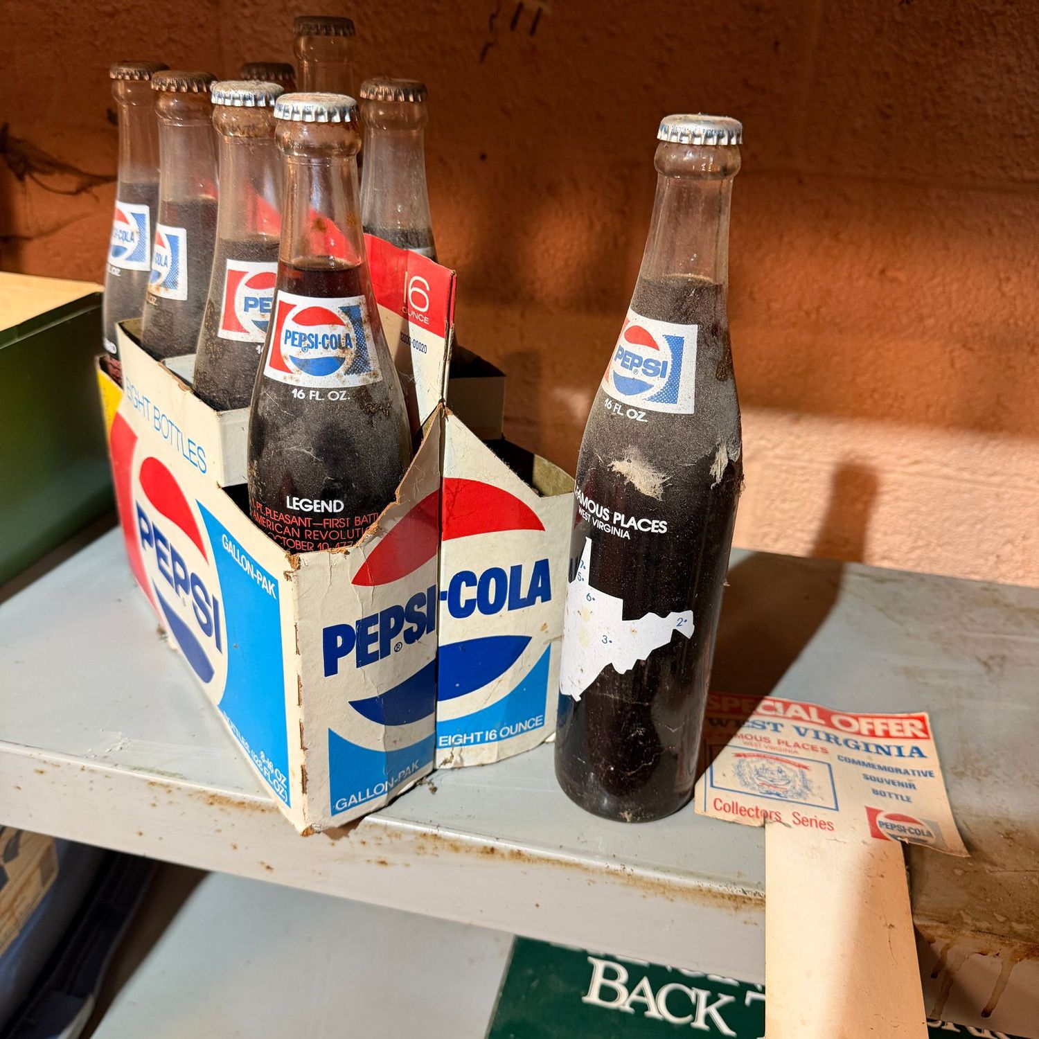Set of WV Pepsi bottles