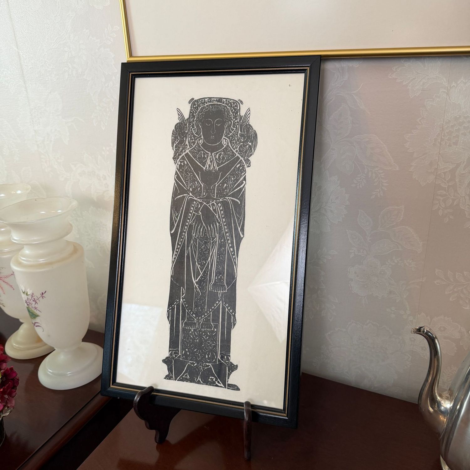 Rubbing, Simon de Wensley (Wenslagh), 10" x 17"