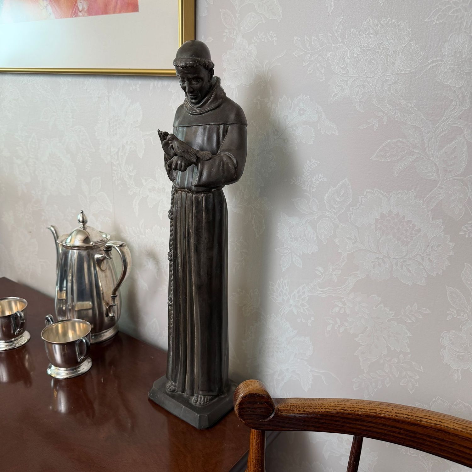 St. Anthony hollow cast sculpture, statue 20"H