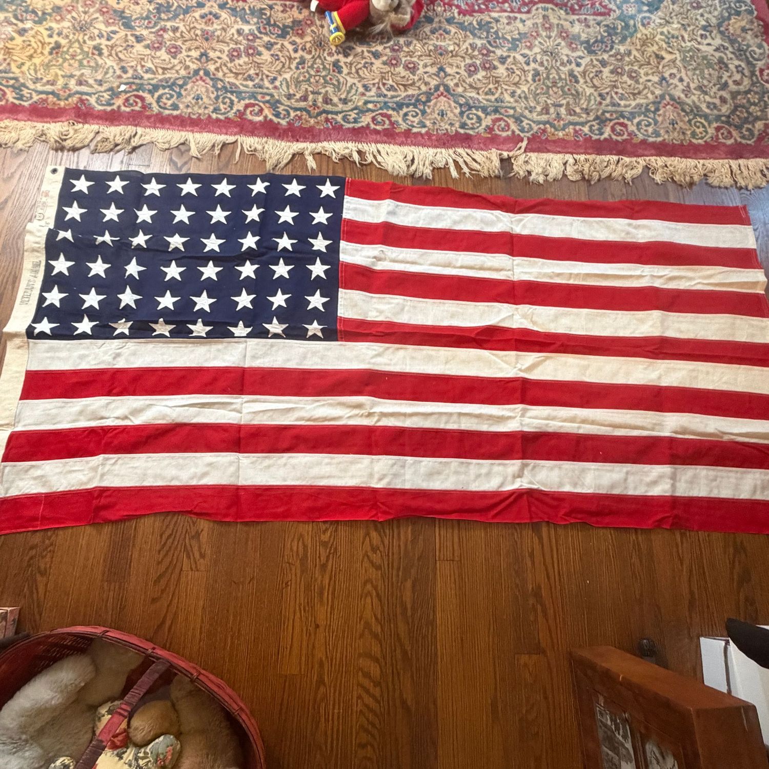 American Flag, 48-star, Bulldog Bunting, 3'6 American Flag, 48-star, Bulldog Bunting, 3'6" x 6'8"