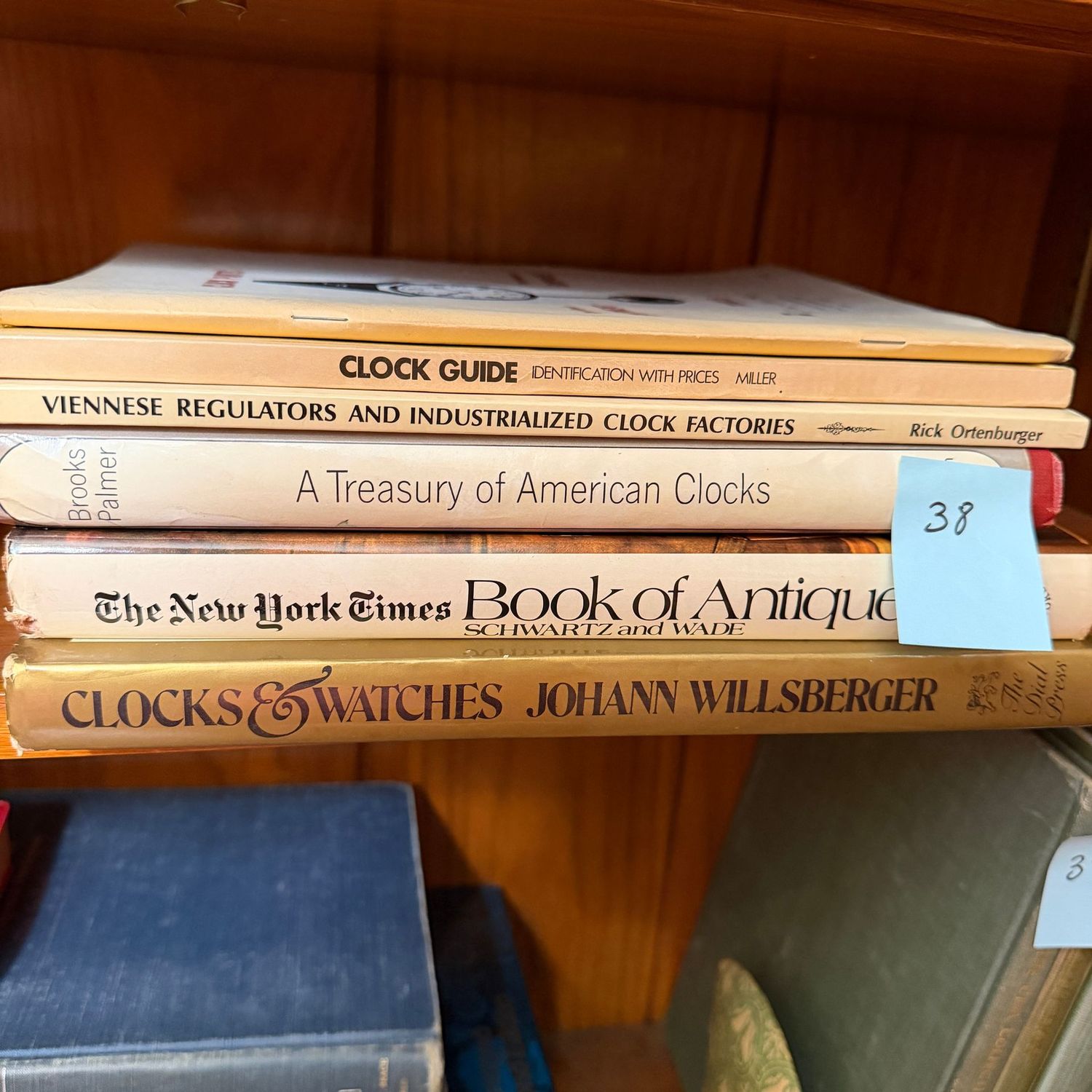 Book lot #38, including Clocks & Watches, Viennese Regulators, Book of Antiques Book lot #38, including Clocks & Watches, Viennese Regulators, Book of Antiques