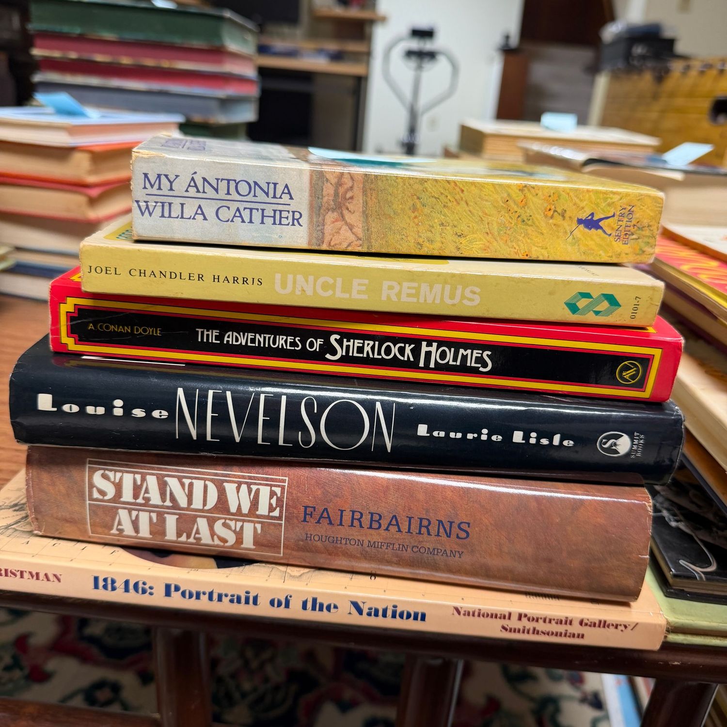 Book lot #35, including 1846 Portrait of a Nation, My Antonia