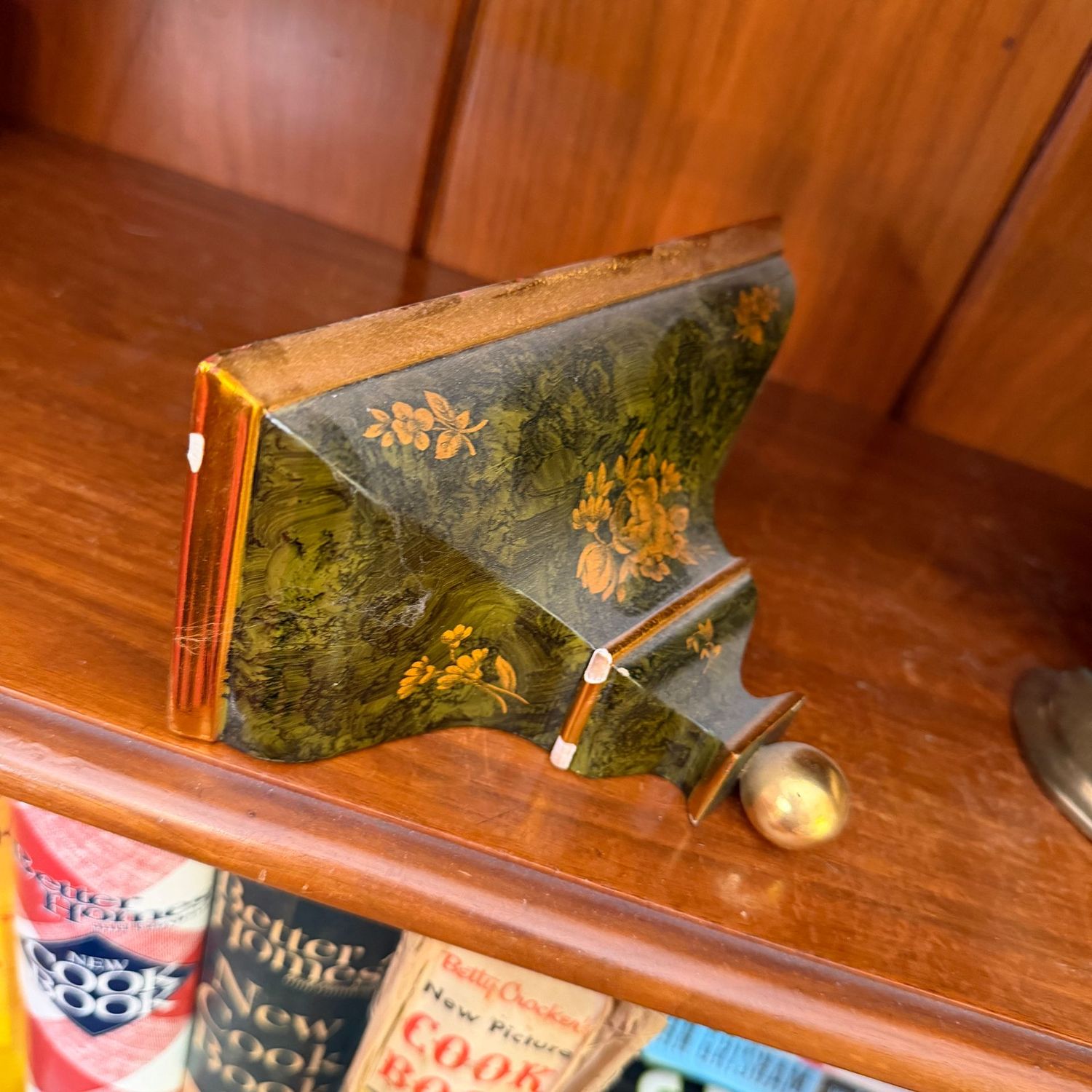 Small Castel Staubin wall shelf, a few bumps to finish, 6 Small Castel Staubin wall shelf, a few bumps to finish, 6"W, approx 8"H