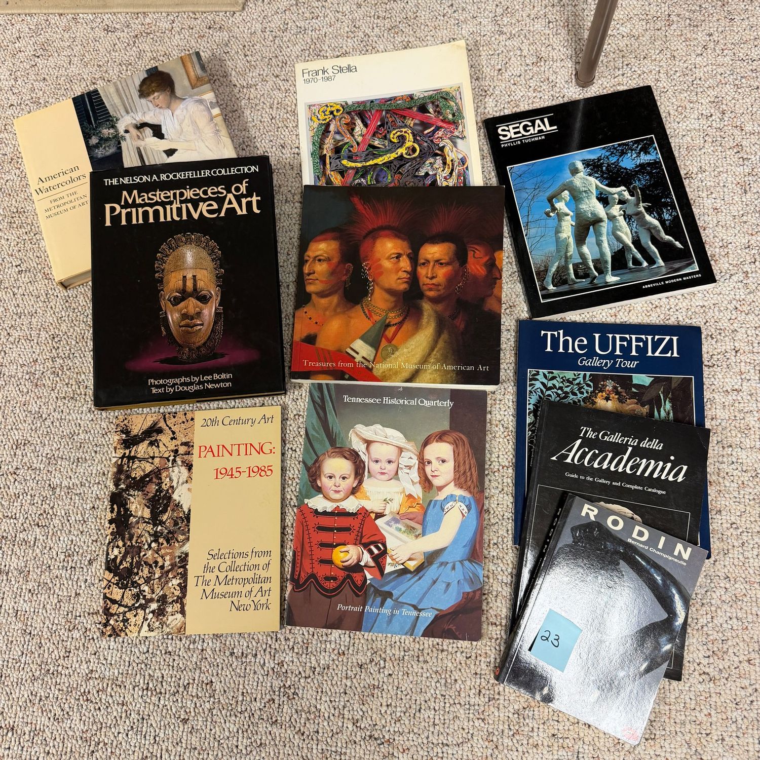 Book lot #22, including Masterpieces of Primitive Art, and Rodin Book lot #22, including Masterpieces of Primitive Art, and Rodin
