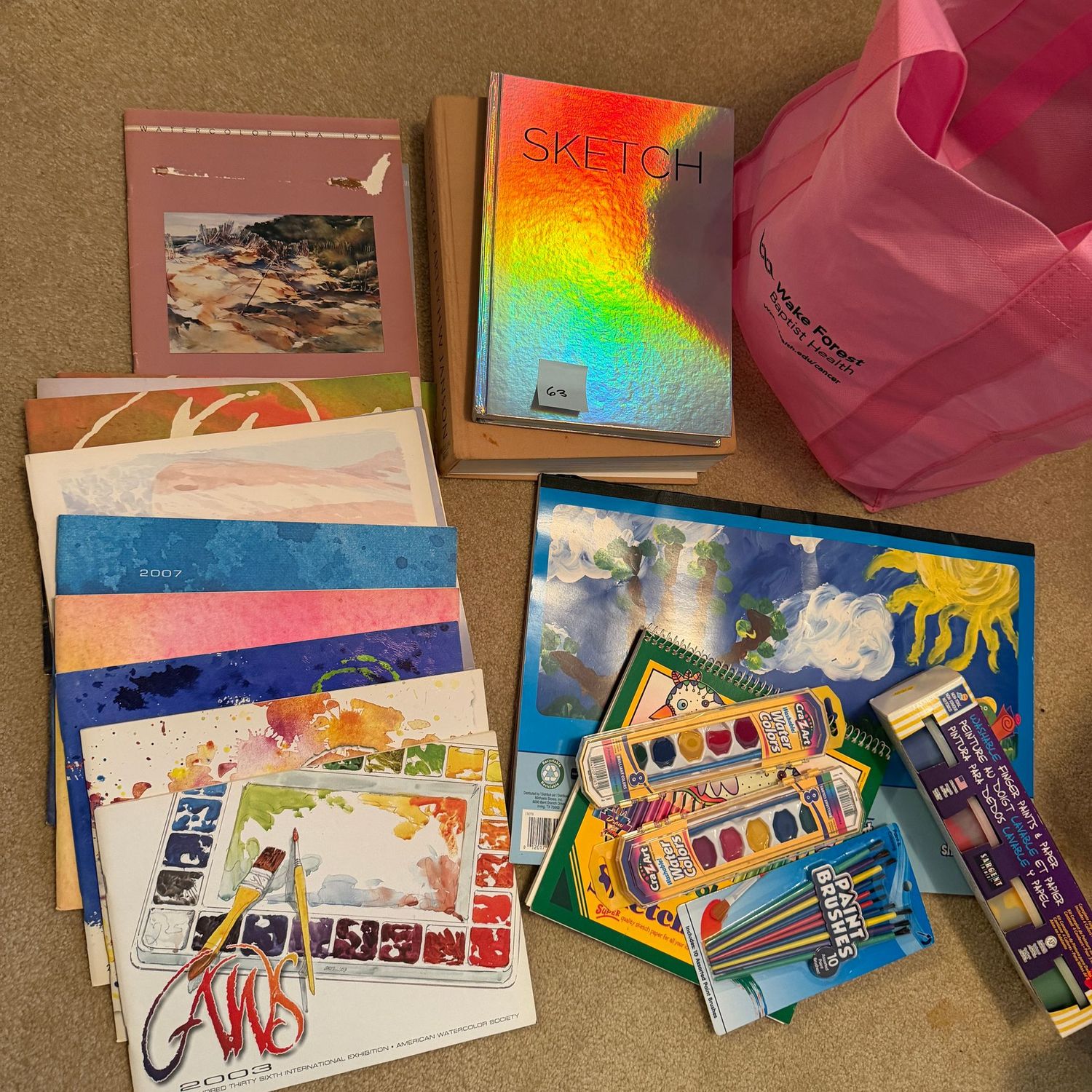 Book lot #63, watercolors, paper, sketchbook, watercolor exhibition books Book lot #63, watercolors, paper, sketchbook, watercolor exhibition books