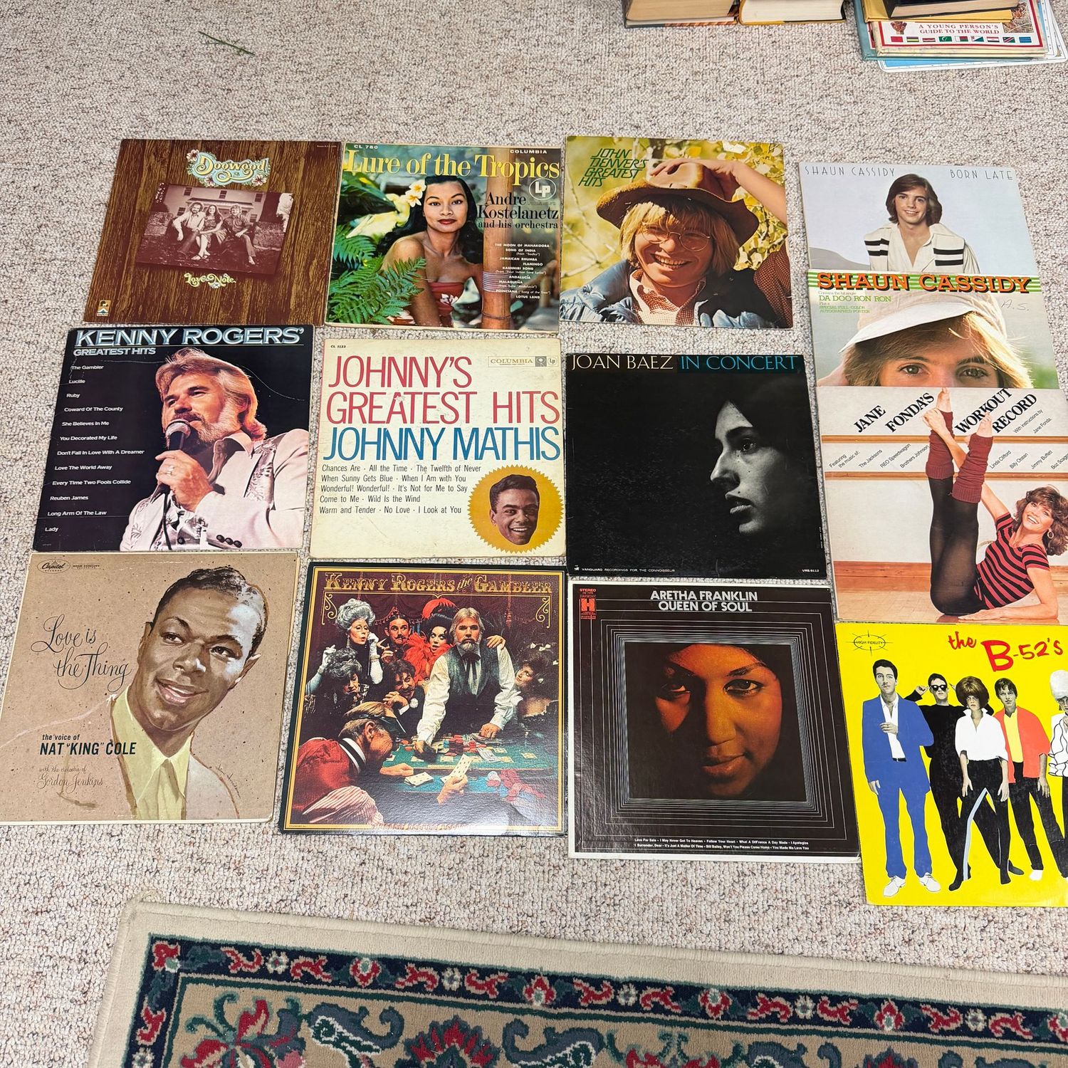 Group of record albums, including the B-52s