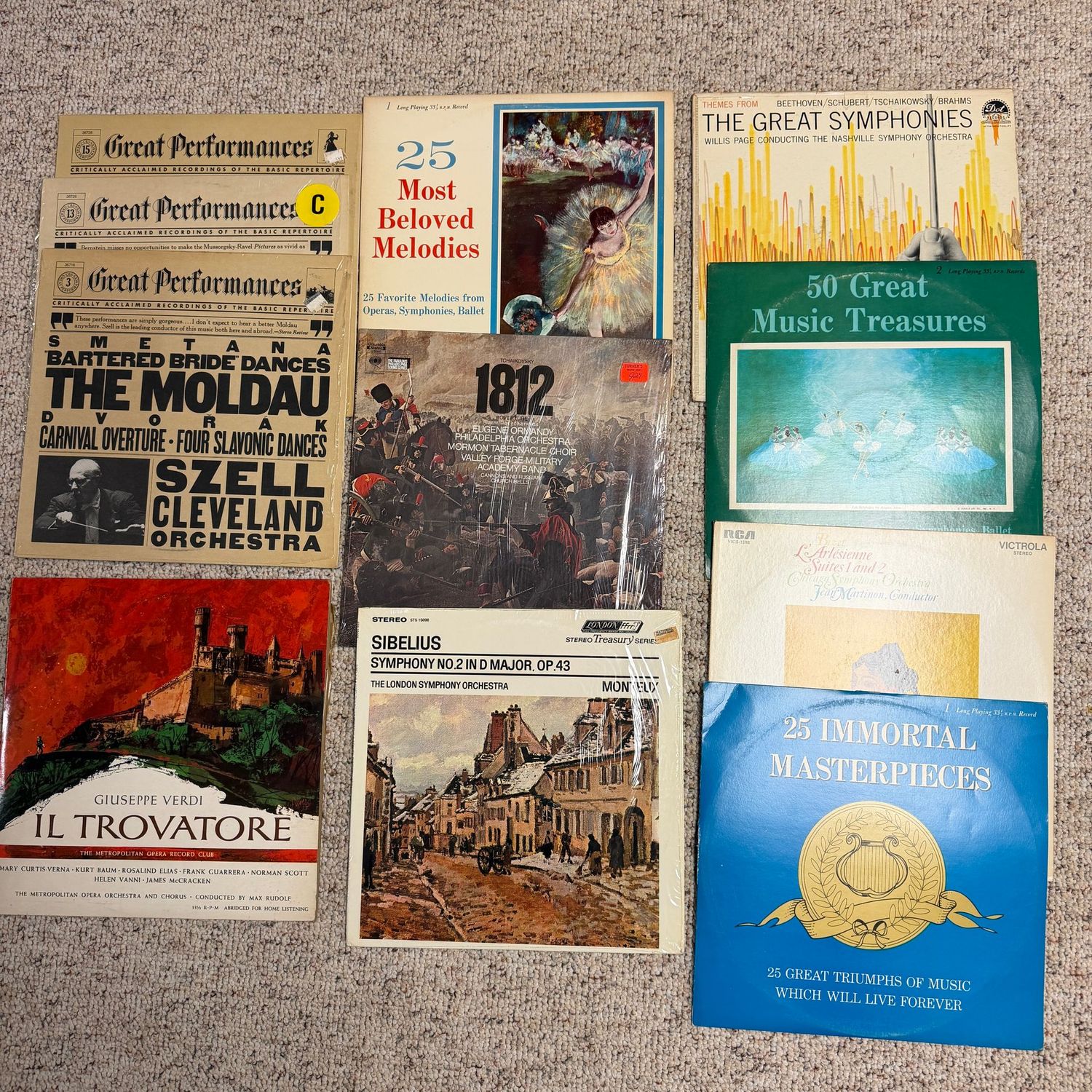 Group of record albums, including 25 Immortal Masterpieces Group of record albums, including 25 Immortal Masterpieces