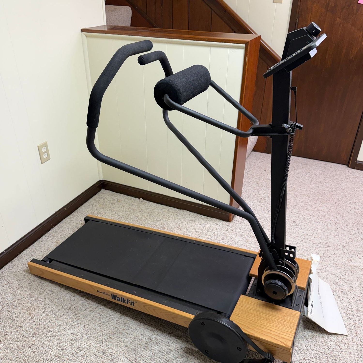 Nordic Track Walk Fit machine, no cords, overall in nice condition, 50"H x 44"L x 22"W (This item is heavy and in the lower level)