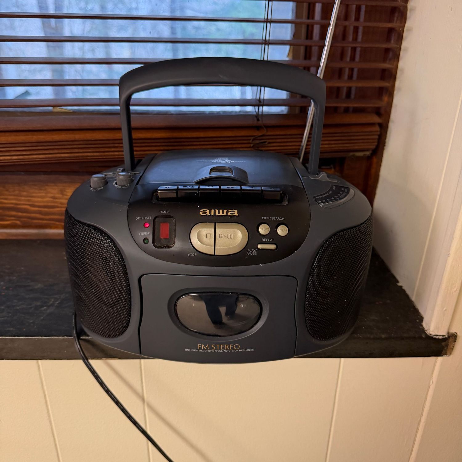 Aiwa radio (works well) tape player & CD player not tested Aiwa radio (works well) tape player & CD player not tested