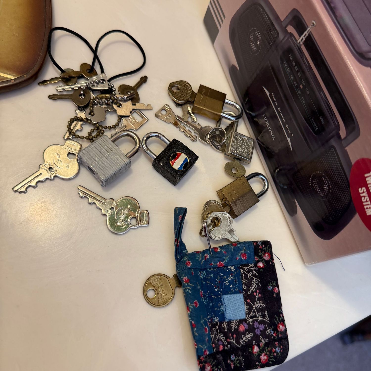 Group of petite keys, locks