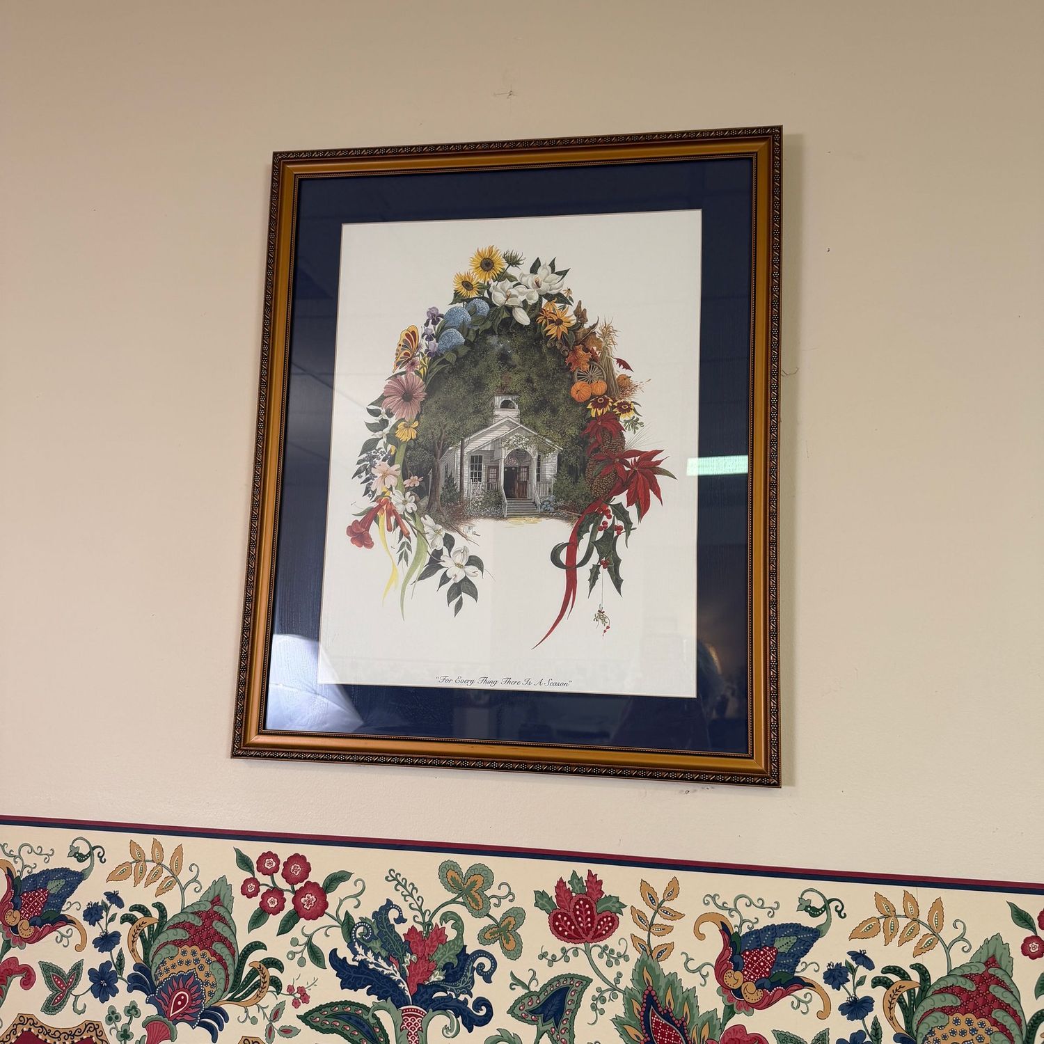 Church framed print, For Every Thing There is a Reason, 20" x 24"