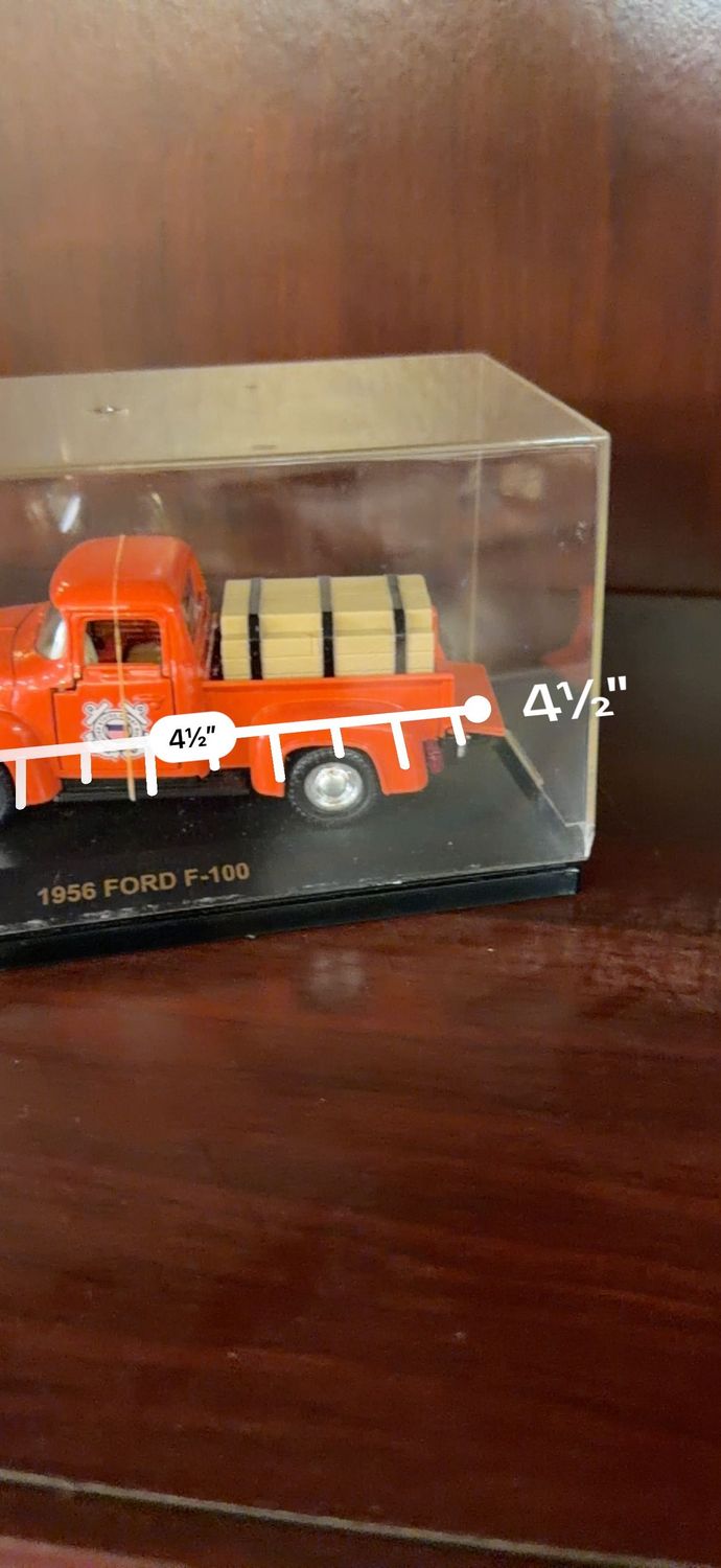 Die Cast 1956 Ford F100, 4.5"L, in display box