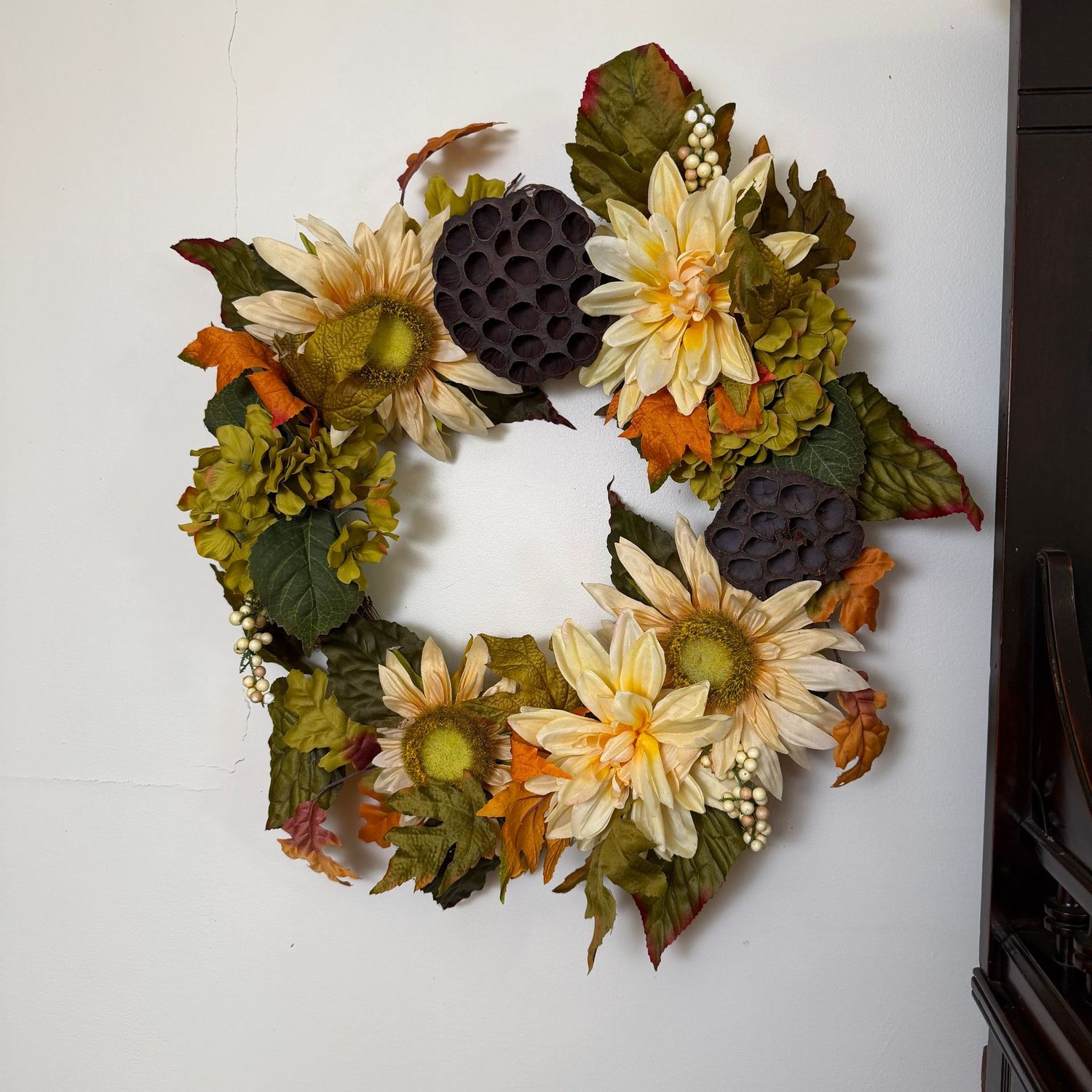 Fall wreath, 18 Fall wreath, 18"