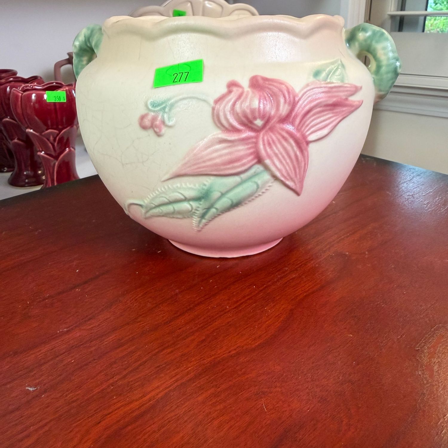 Lot #277, Hull pottery Woodland jardiniere, 5 1/2"