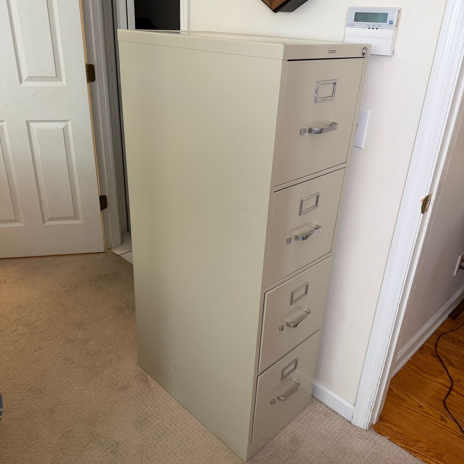 HON 4-drawer file cabinet, nice condition, 48"H x 15"W x 24"L
