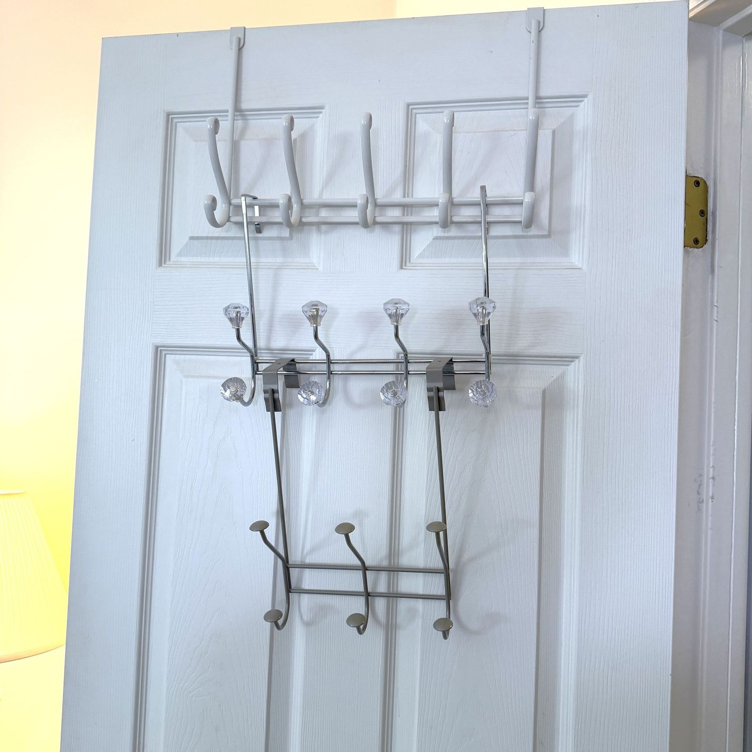 Three over-the-door hanging hooks